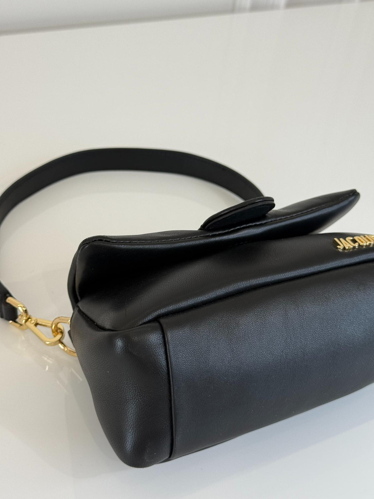 Jacquemus Le Petit Bambimou Black Padded Leather Shoulder Bag