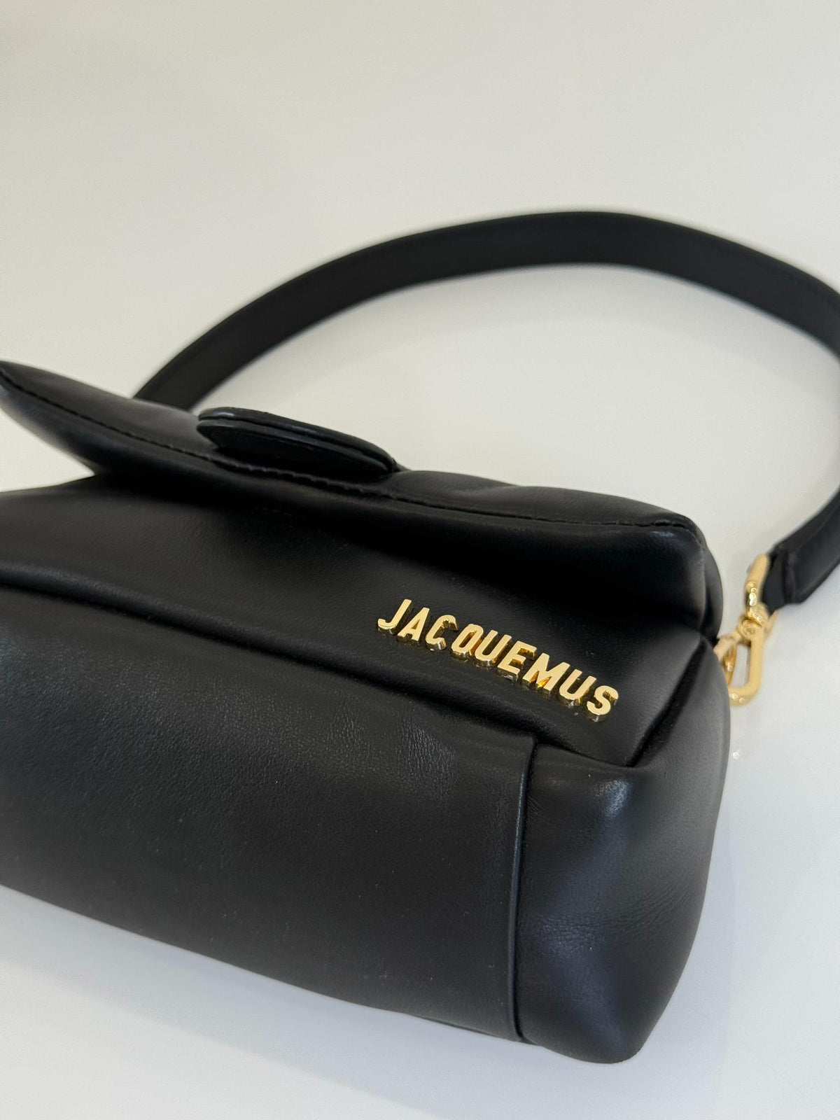 Jacquemus Le Petit Bambimou Black Padded Leather Shoulder Bag