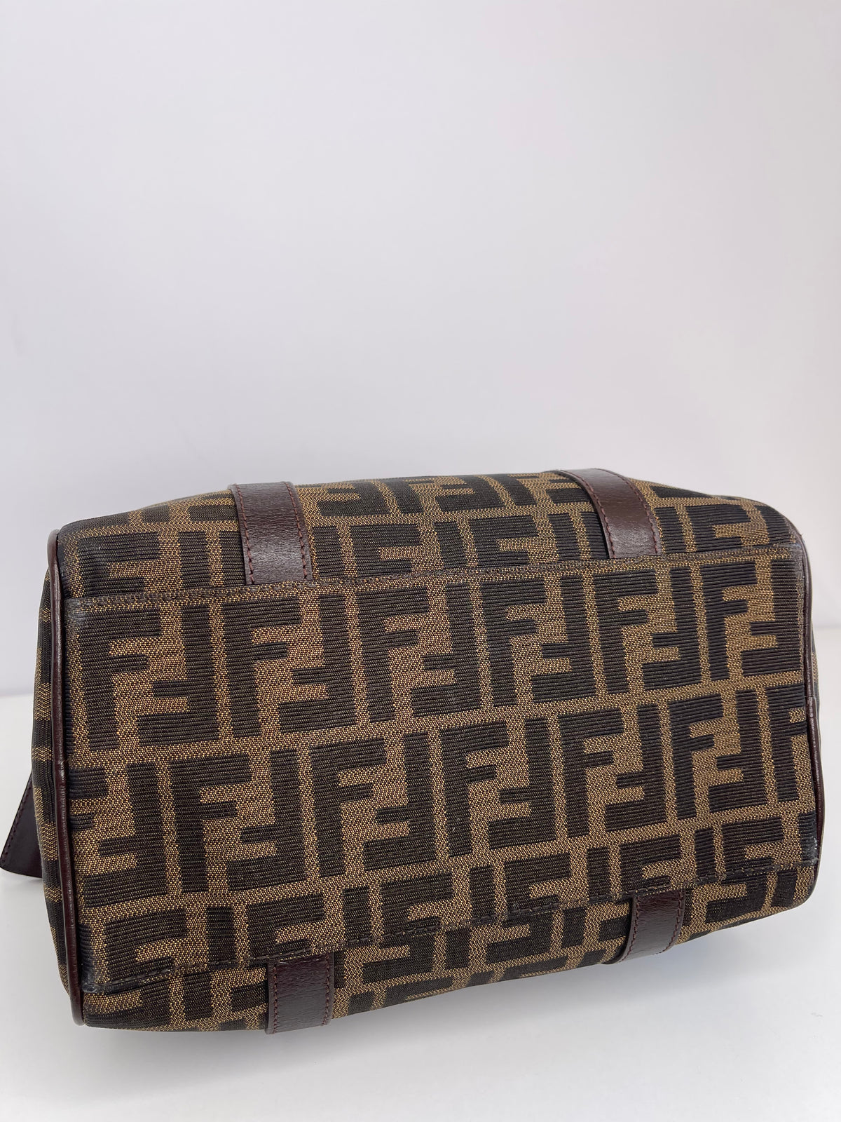 Fendi Jacquard FF Zucca Boston Bag
