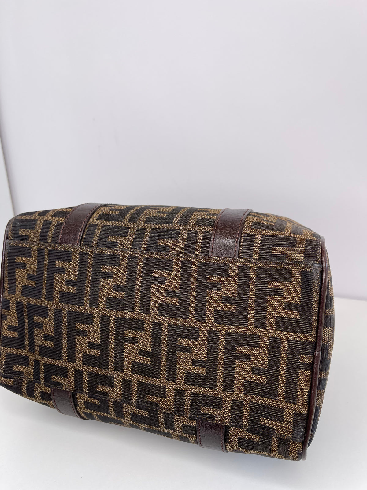 Fendi Jacquard FF Zucca Boston Bag