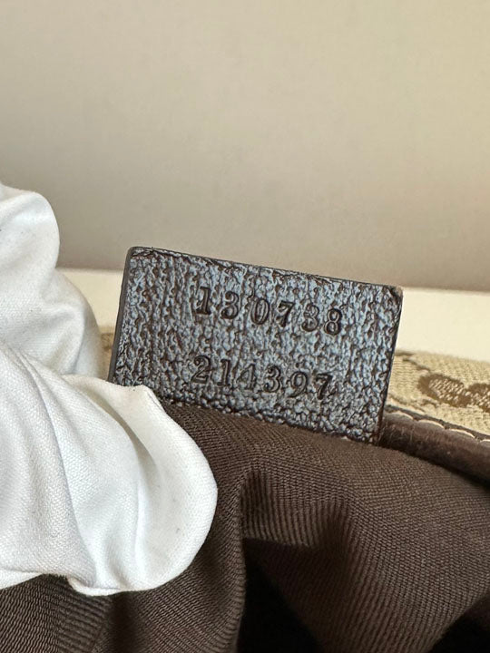Gucci Abbey D Ring Monogram Hobo Bag