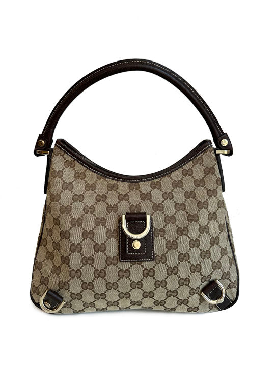 Gucci Abbey D Ring Monogram Hobo Bag