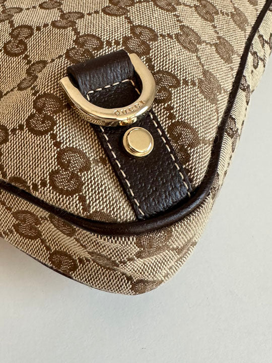 Gucci Abbey D Ring Monogram Hobo Bag