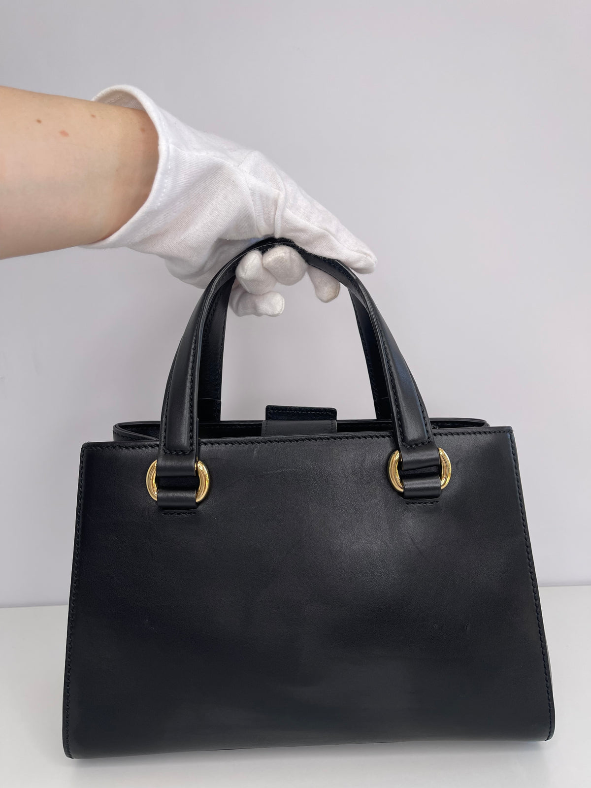 Gucci Black Sylvie Web Satchel