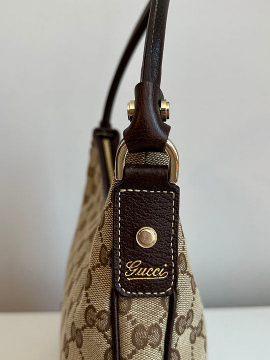 Gucci Abbey D Ring Monogram Hobo Bag