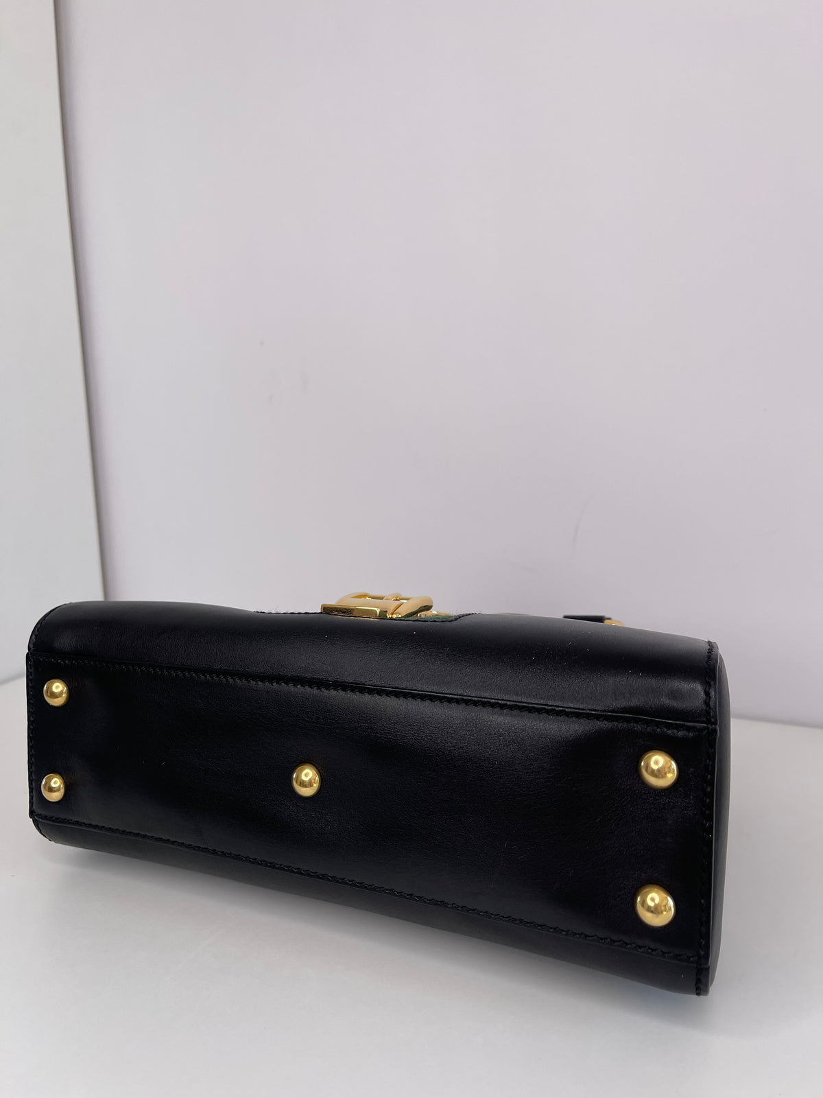 Gucci Black Sylvie Web Satchel