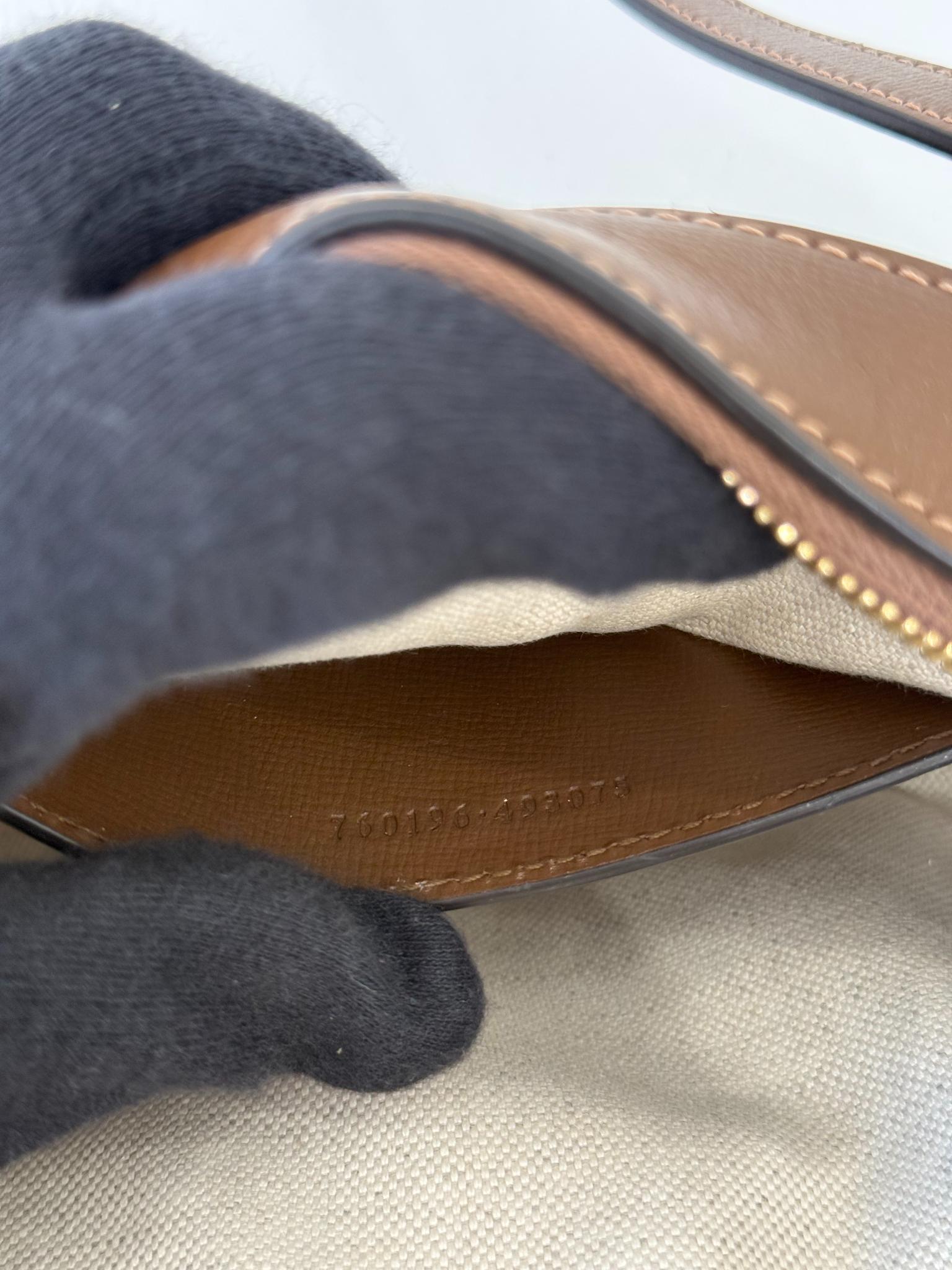Gucci 1955 Horsebit Small Brown Leather Crossbody Bag