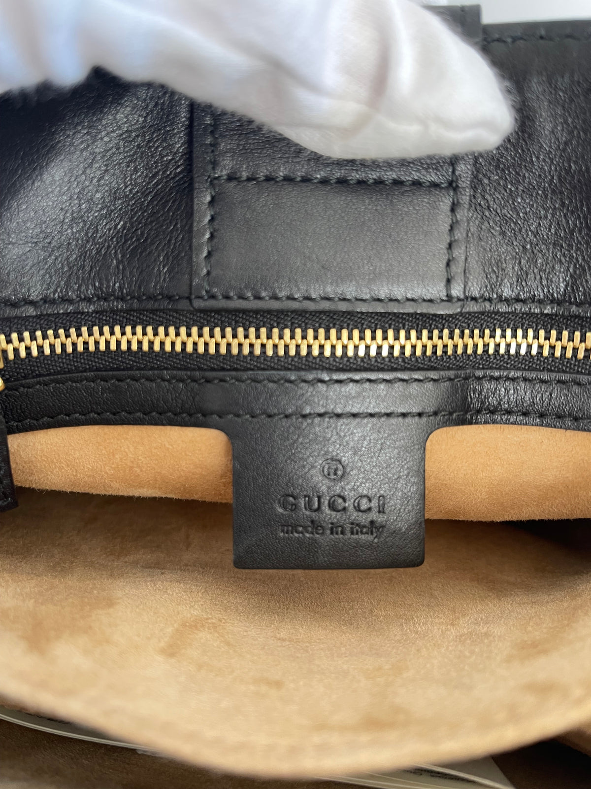 Gucci Black Sylvie Web Satchel
