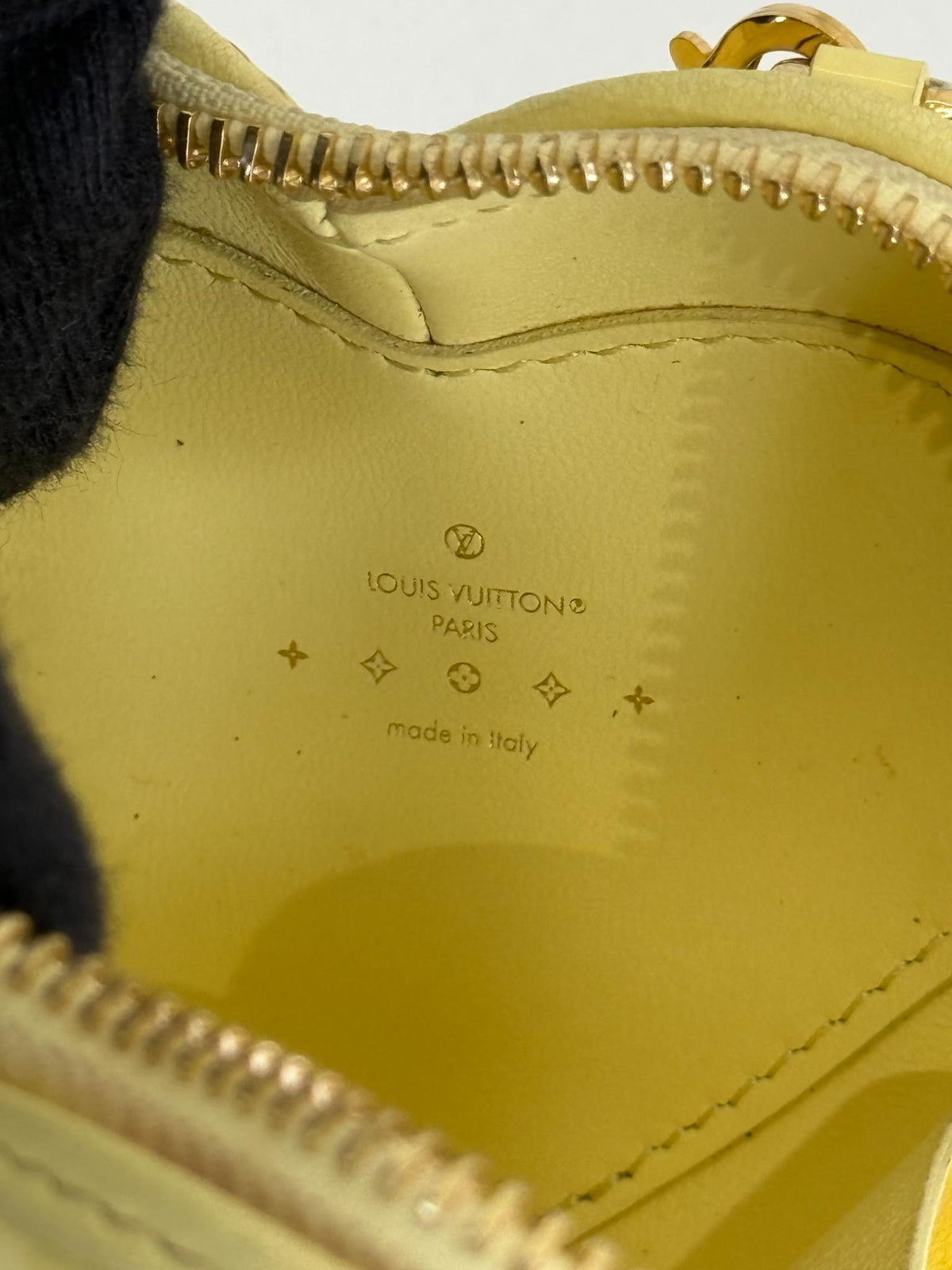 Louis Vuitton Keep My Heart Chain Bag Yellow Monogram Vernis Patent Leather