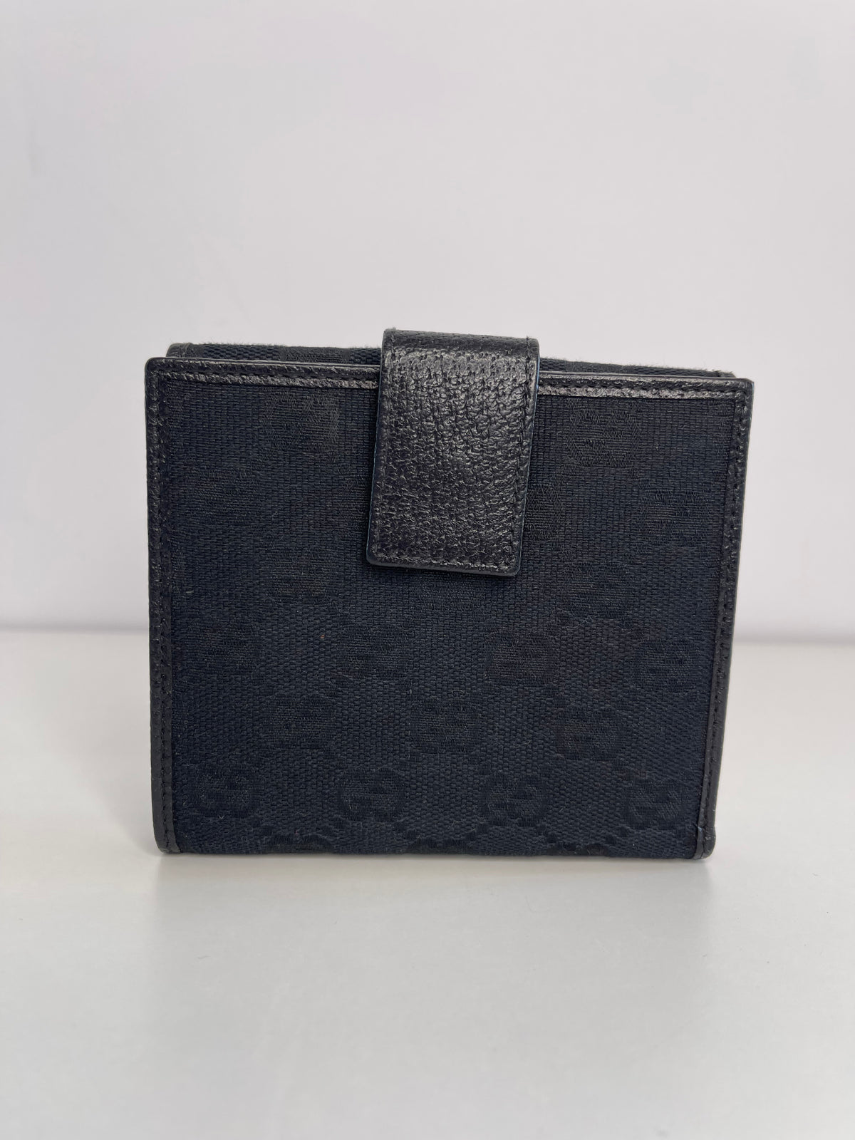 Gucci Black GG Canvas Unisex Wallet
