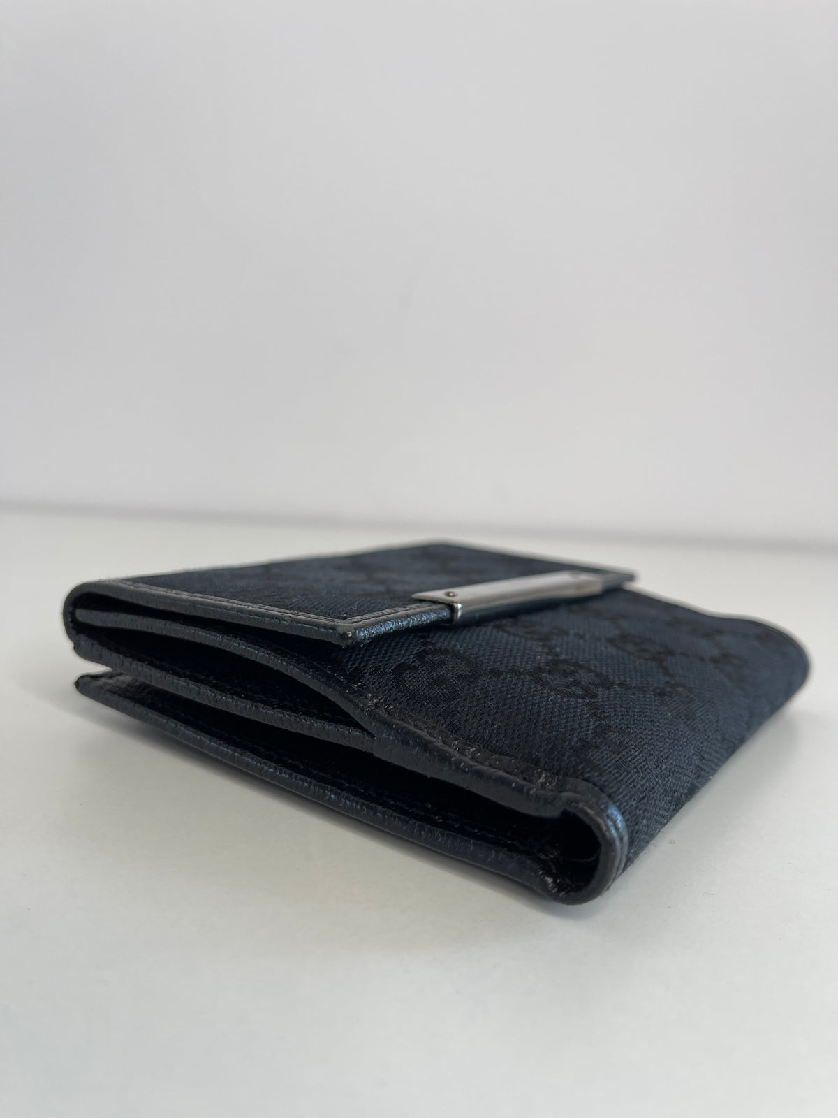 Gucci Black GG Canvas Unisex Wallet