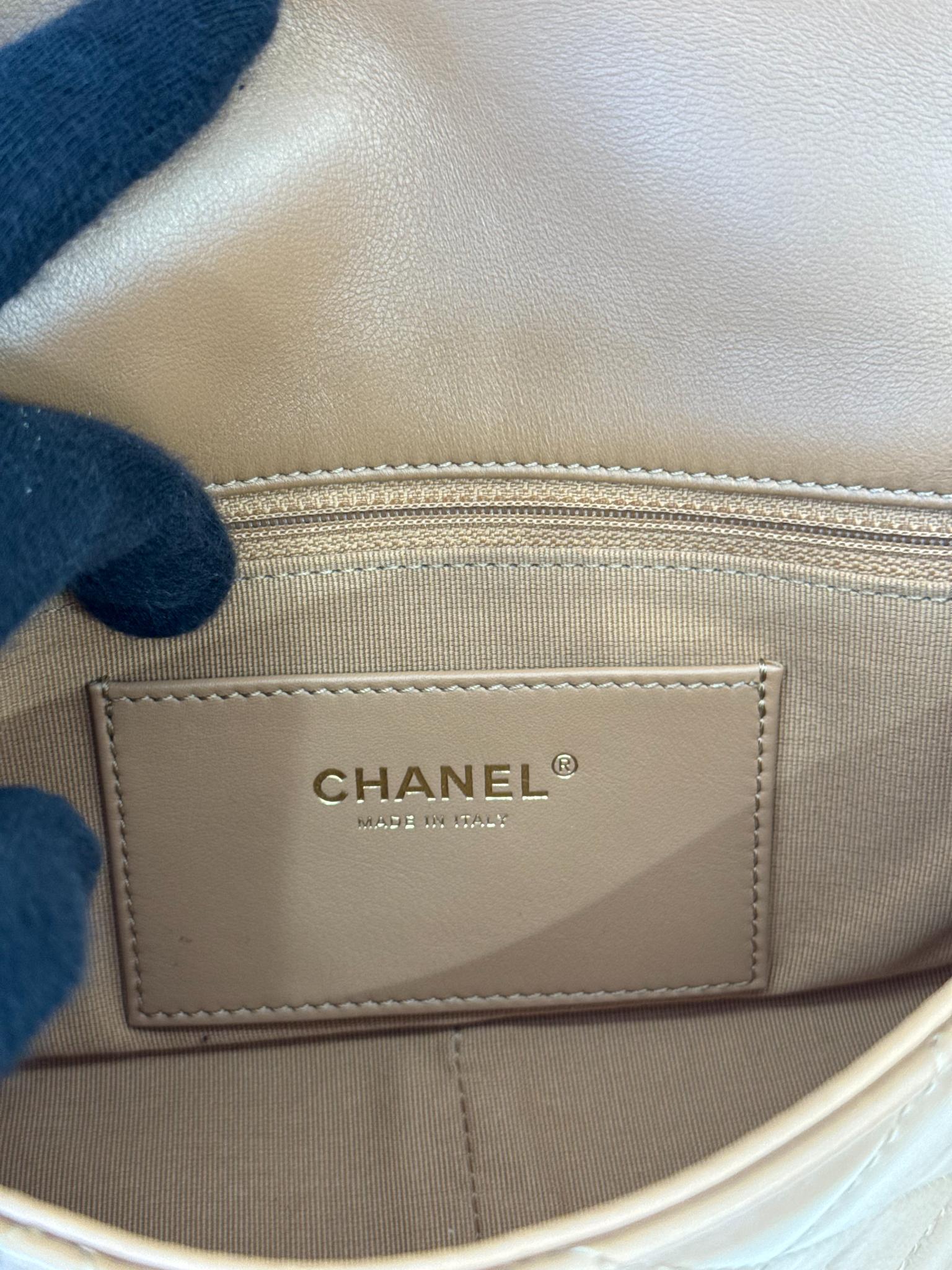 Chanel Coco Mark Lambskin Leather Shoulder Flap Bag
