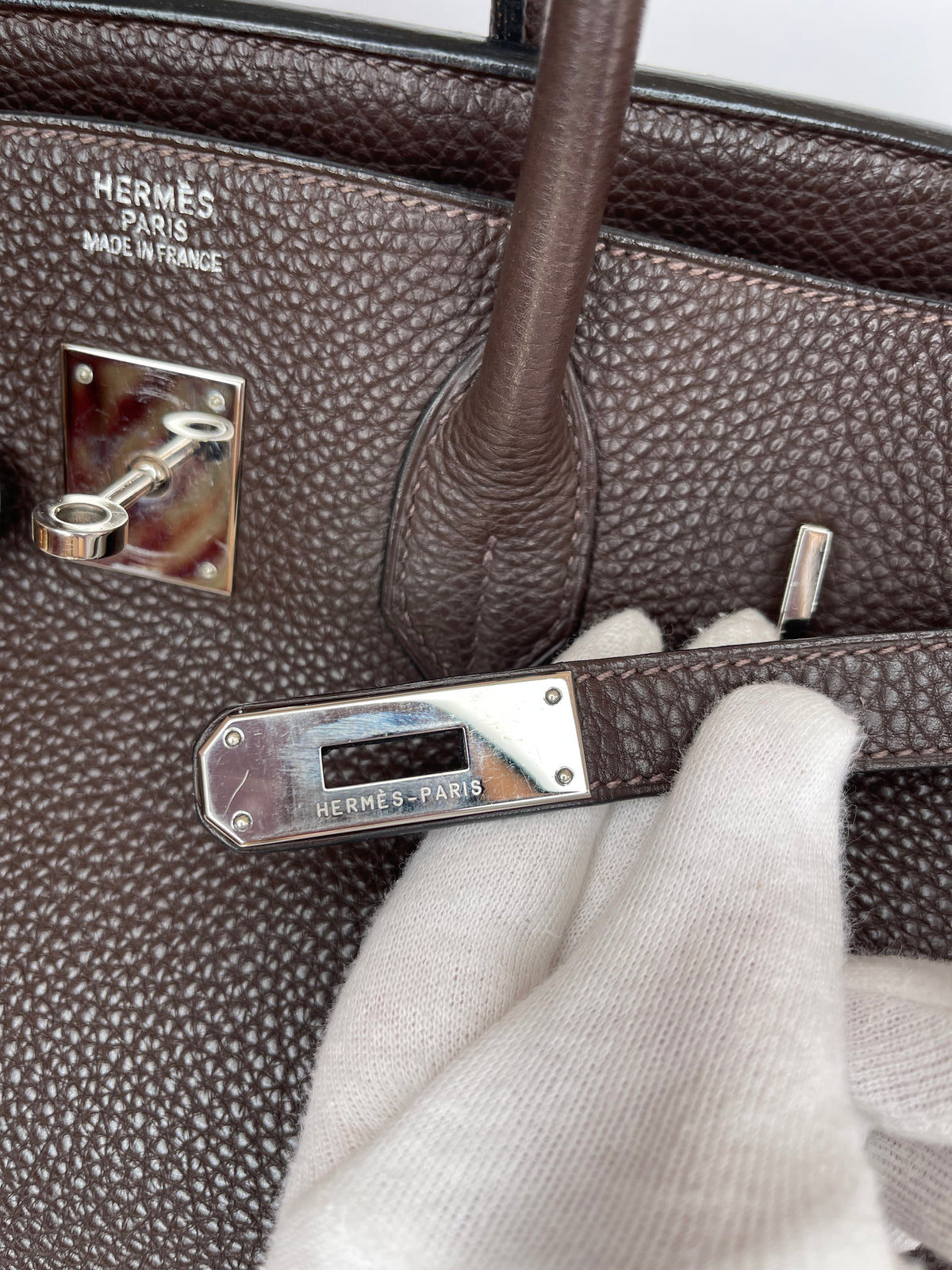 Hermès Birkin 35 Chocolate Clemence Palladium Hardware