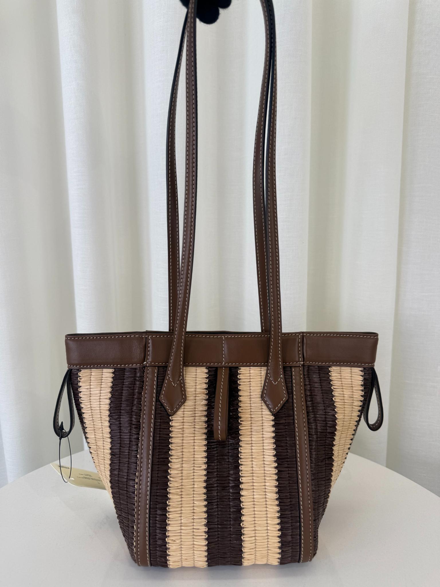 Fendi Origami Mini Raffia Shoulder Bag