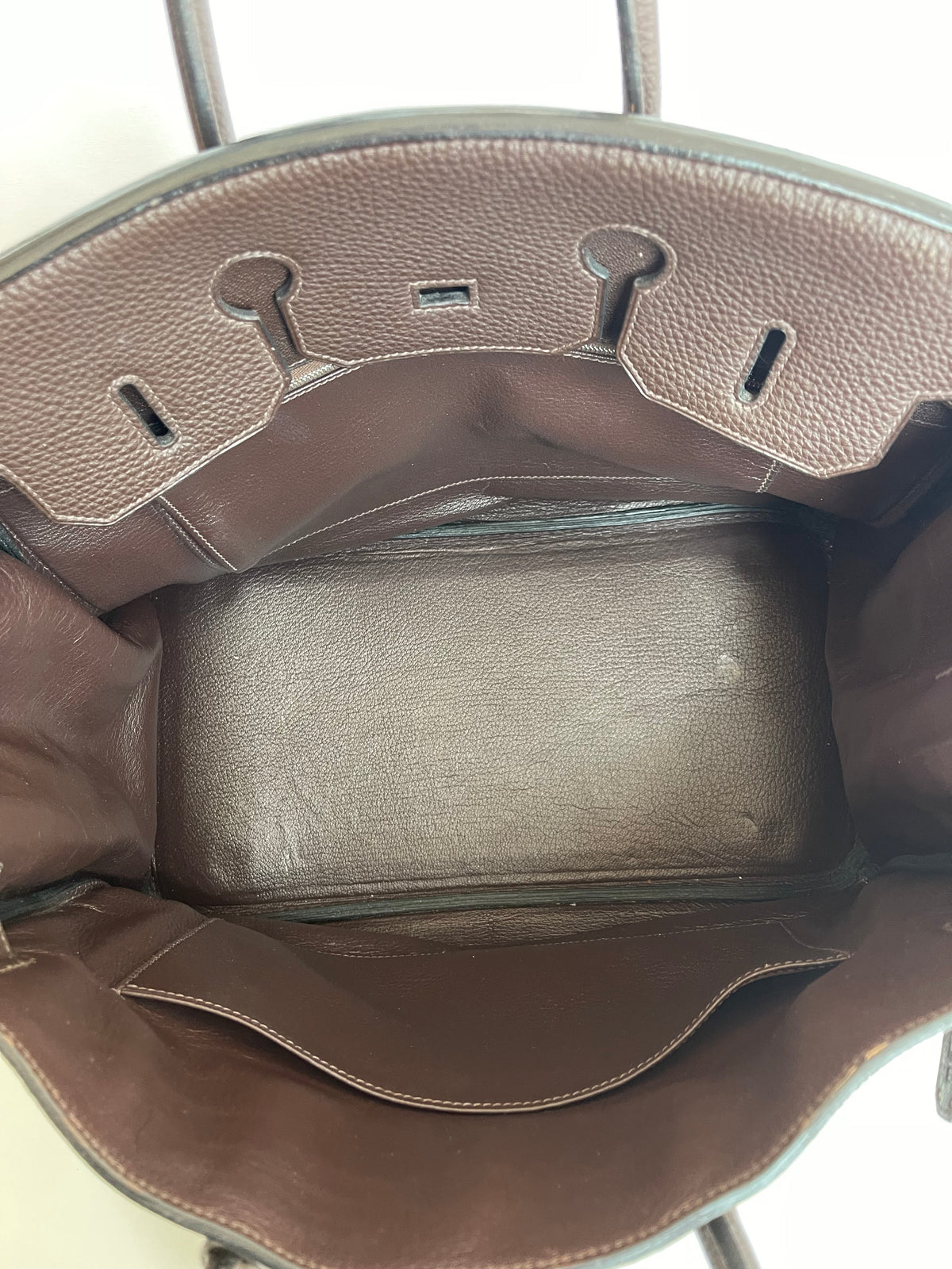 Hermès Birkin 35 Chocolate Clemence Palladium Hardware