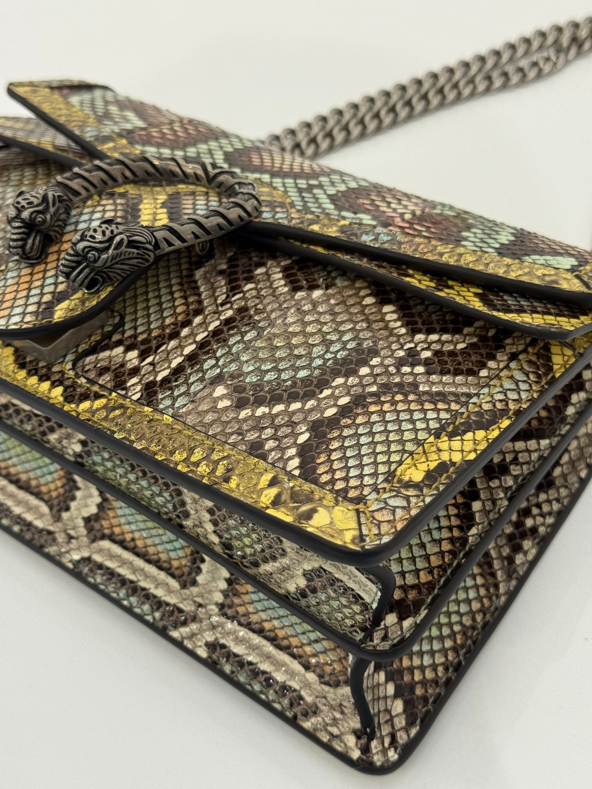Gucci Snakeskin Multicolor Medium Dionysus Shoulder Bag