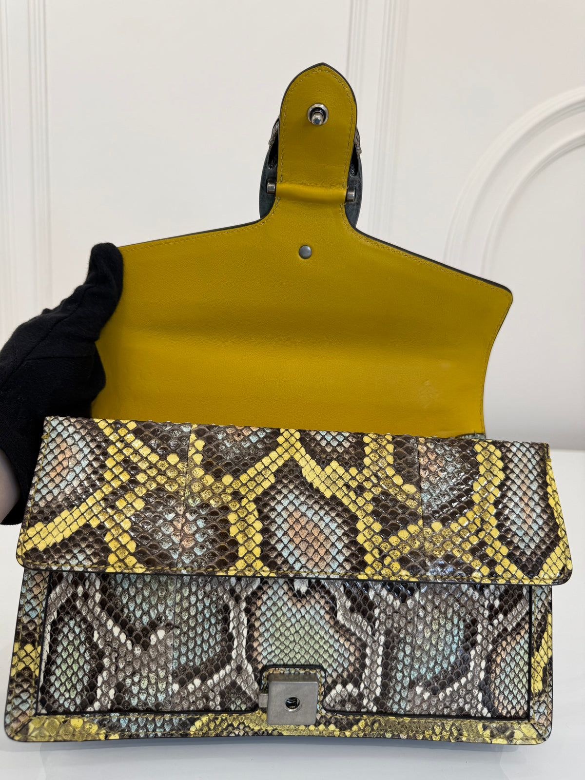 Gucci Snakeskin Multicolor Medium Dionysus Shoulder Bag