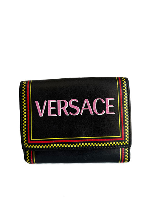 Versace 90s Vintage Logo Bifold Wallet
