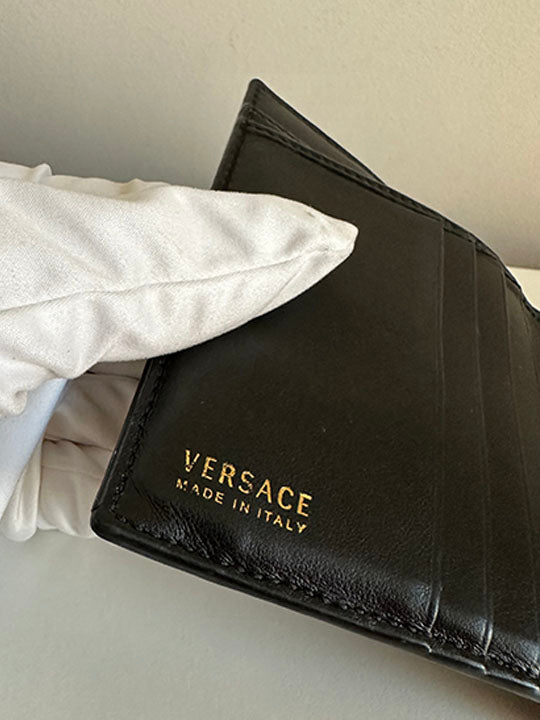 Versace 90s Vintage Logo Bifold Wallet