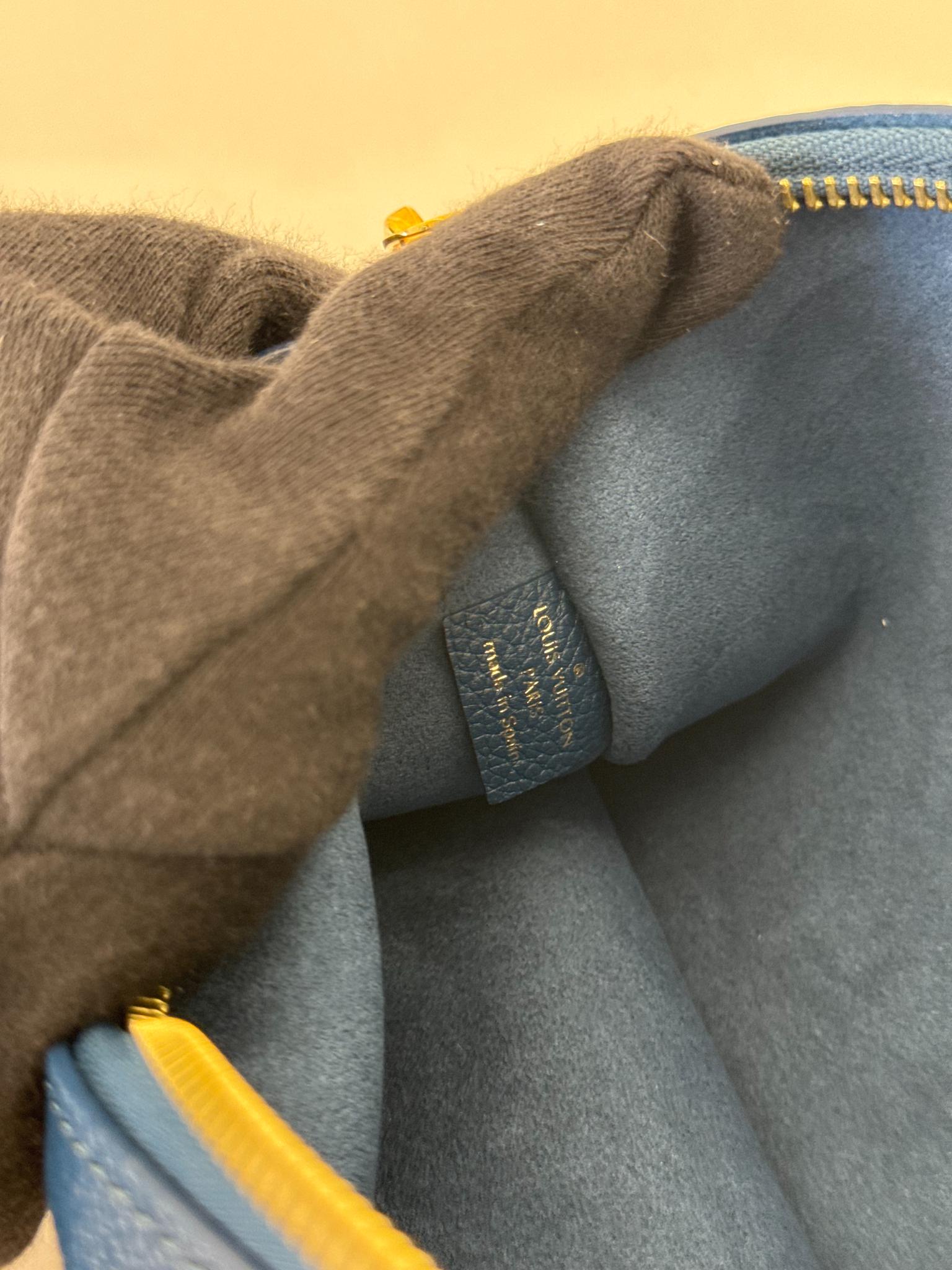 Louis Vuitton Neverfull Pochette Monogram Empreinte Giant Degrade Bleu
