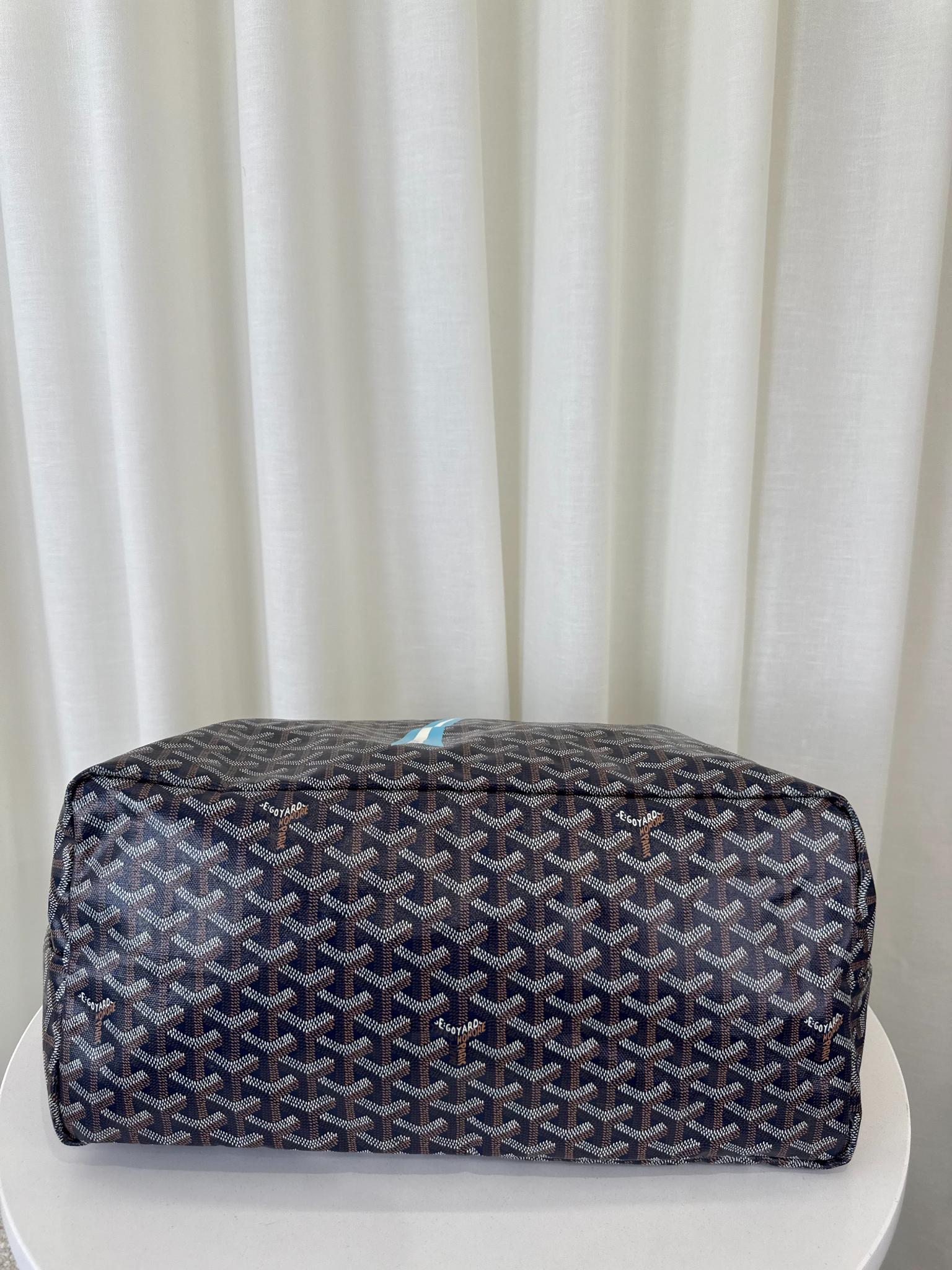 Goyard Saint Louis GM Limited Edition Blue Heart Ribbon Design