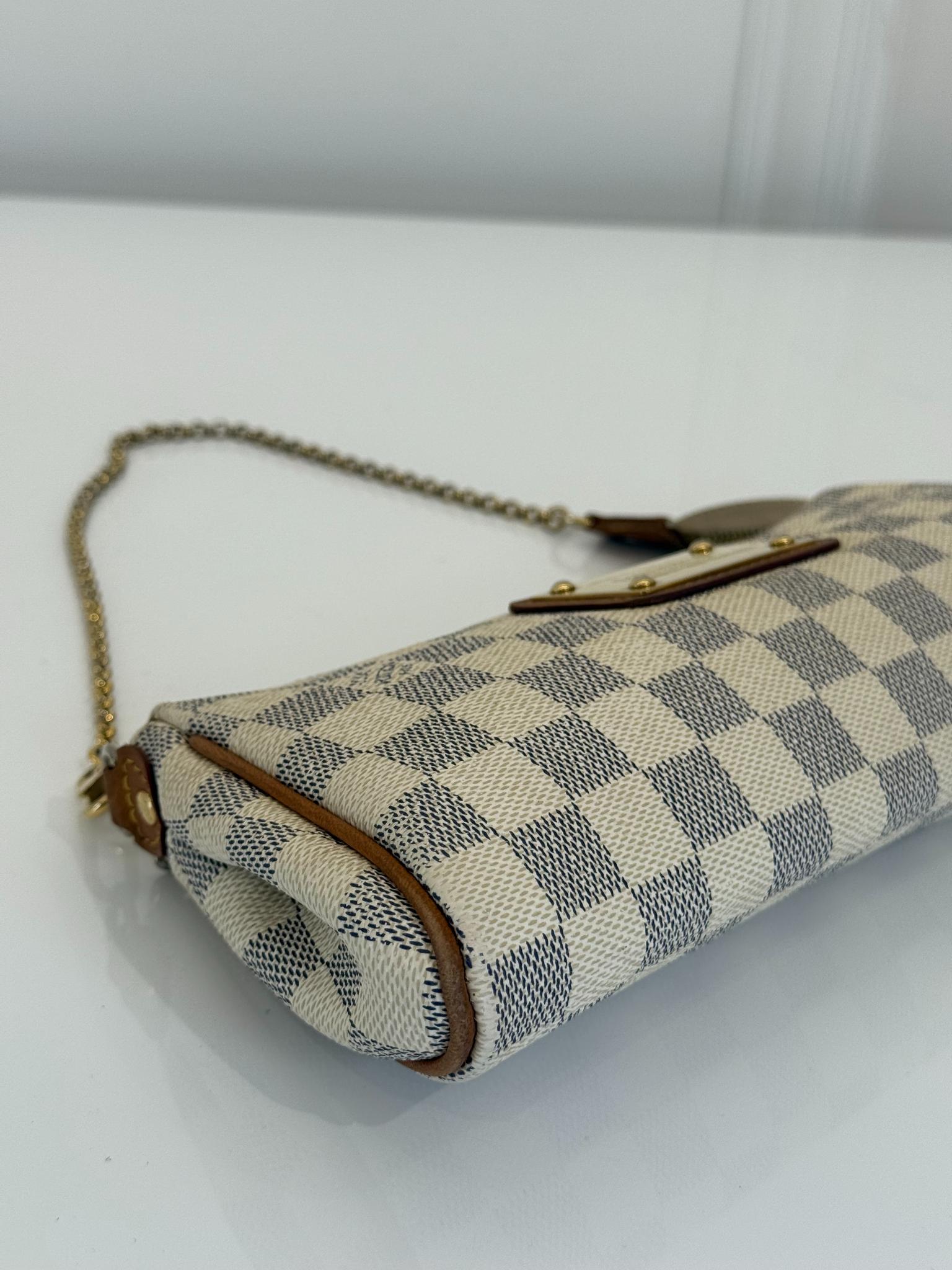 Louis Vuitton Eva Pochette Damier Azur Canvas