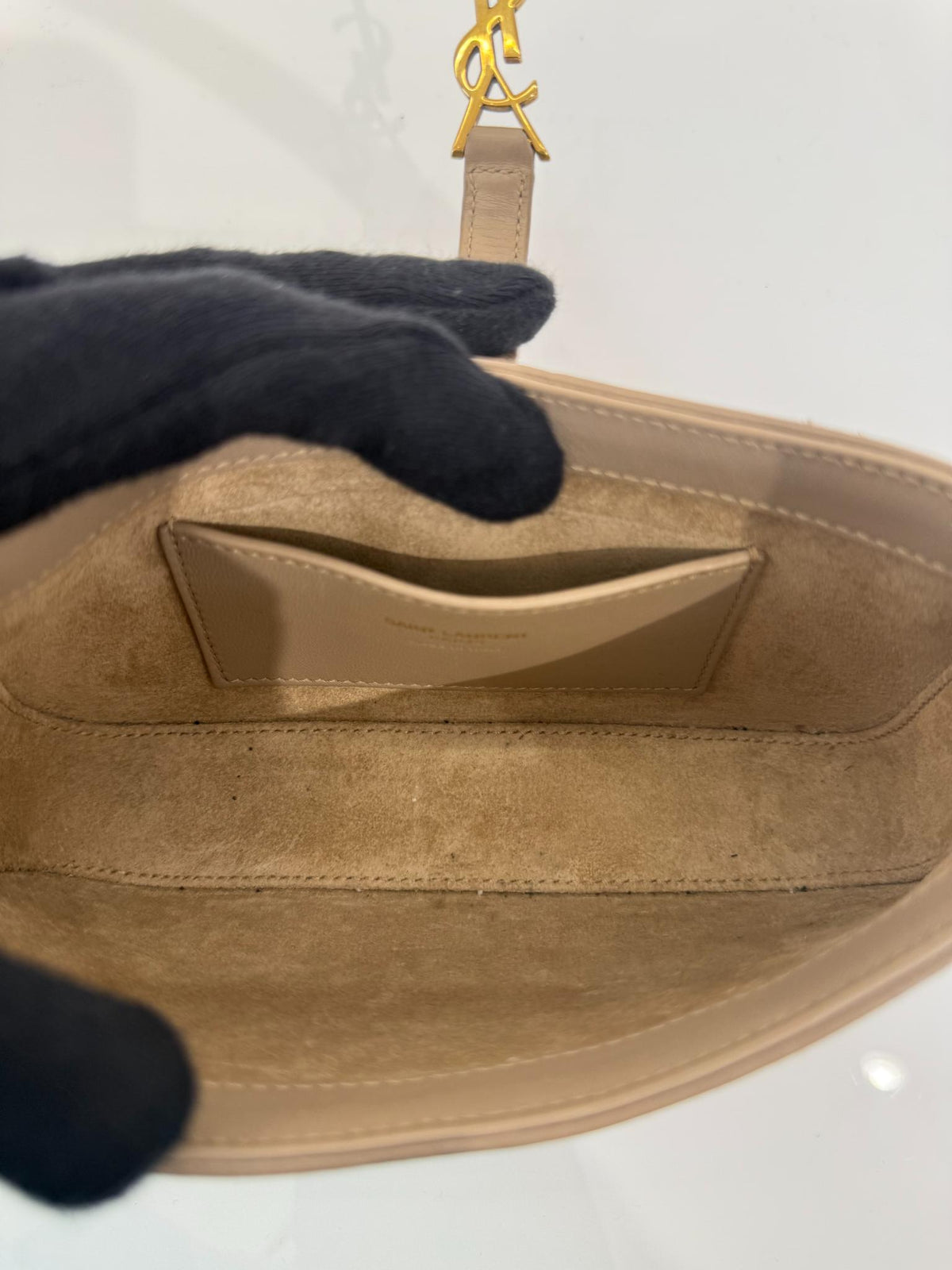 Saint Laurent Le 5 À 7 Smooth Leather Mini Hobo Bag
