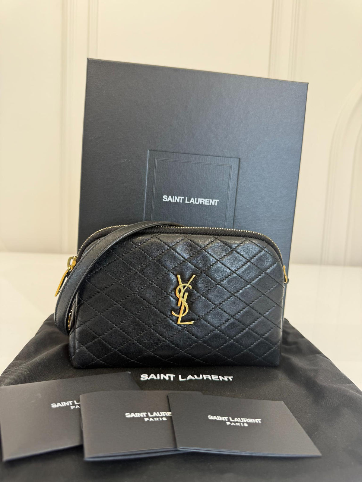 Saint Laurent Gaby Quilted Leather Crossbody Bag