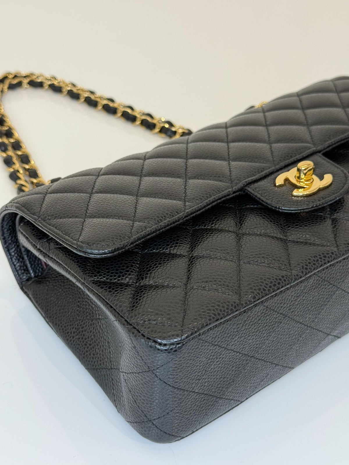 Chanel Medium Classic Double Flap Bag Black Caviar GHW
