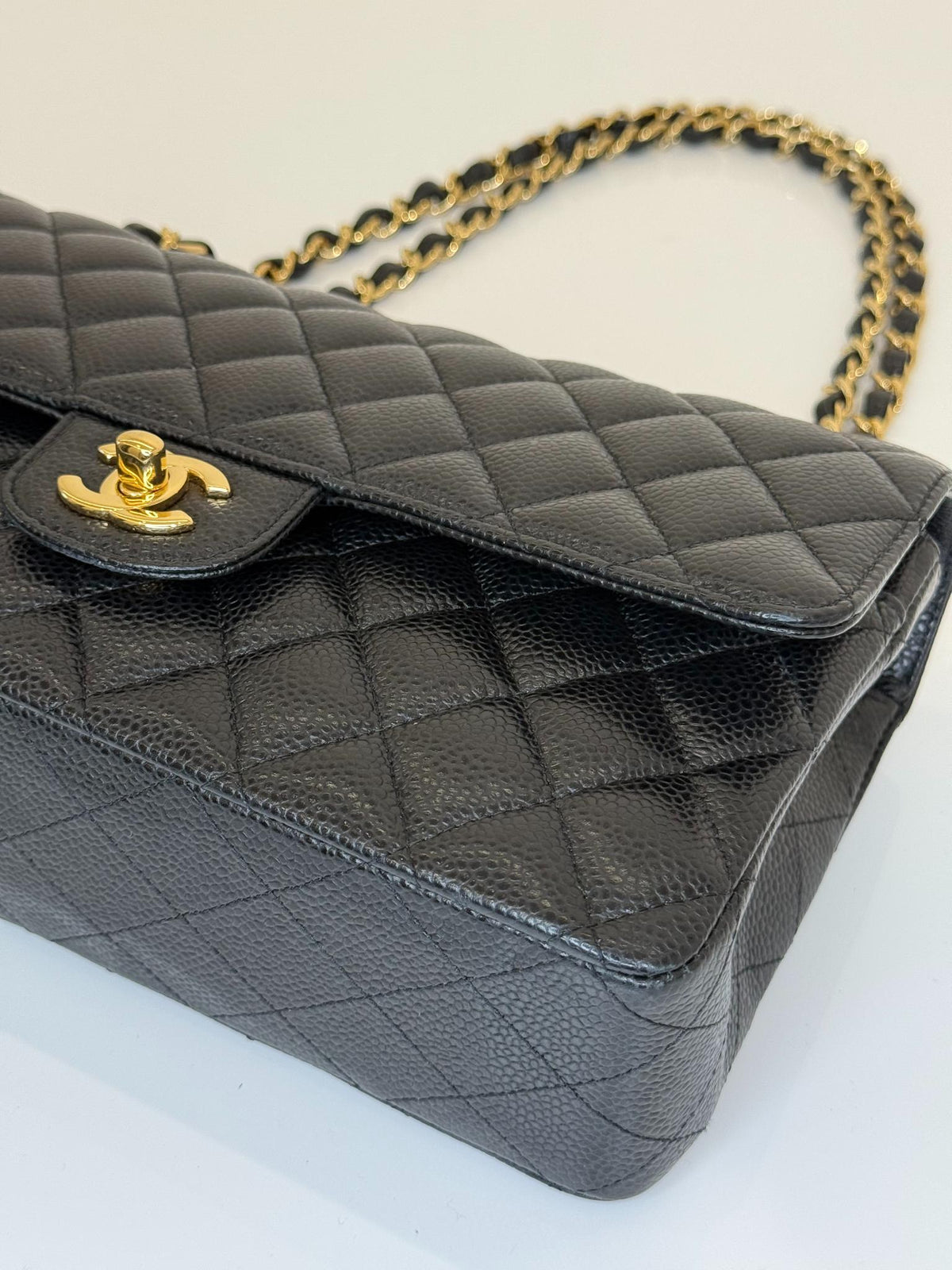 Chanel Medium Classic Double Flap Bag Black Caviar GHW
