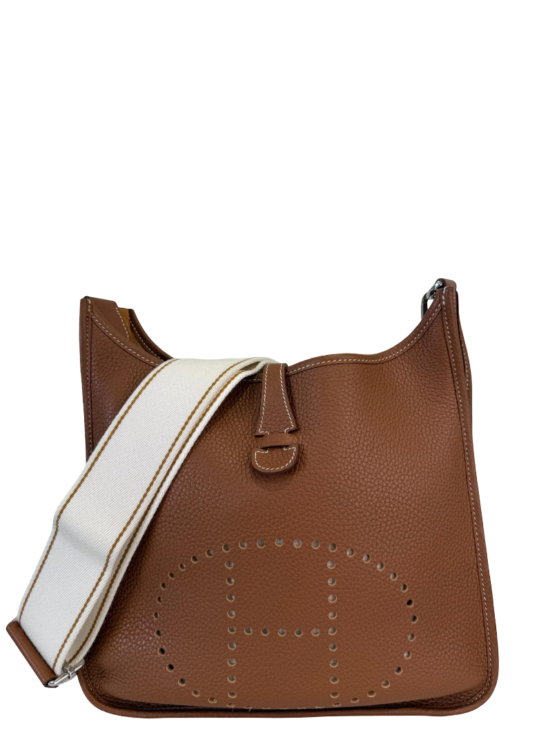 Hermès Evelyne III 29 Gold Clemence Leather Palladium Hardware