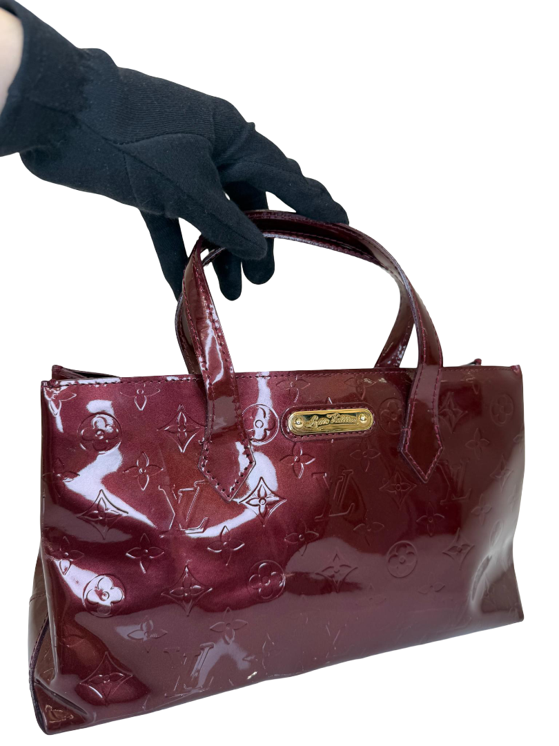 Louis Vuitton Wilshire PM Amarante Monogram Vernis Bag