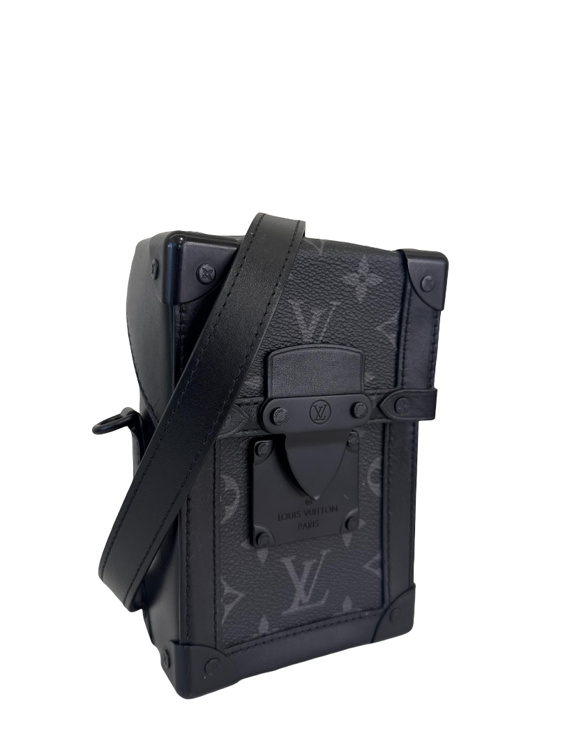 Louis Vuitton Vertical Trunk Wearable Wallet Black Monogram Eclipse