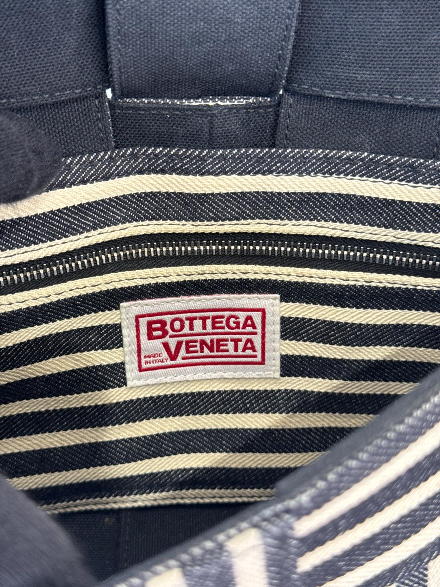 Bottega Veneta Medium Cassette Intrecciato Denim Shoulder Bag