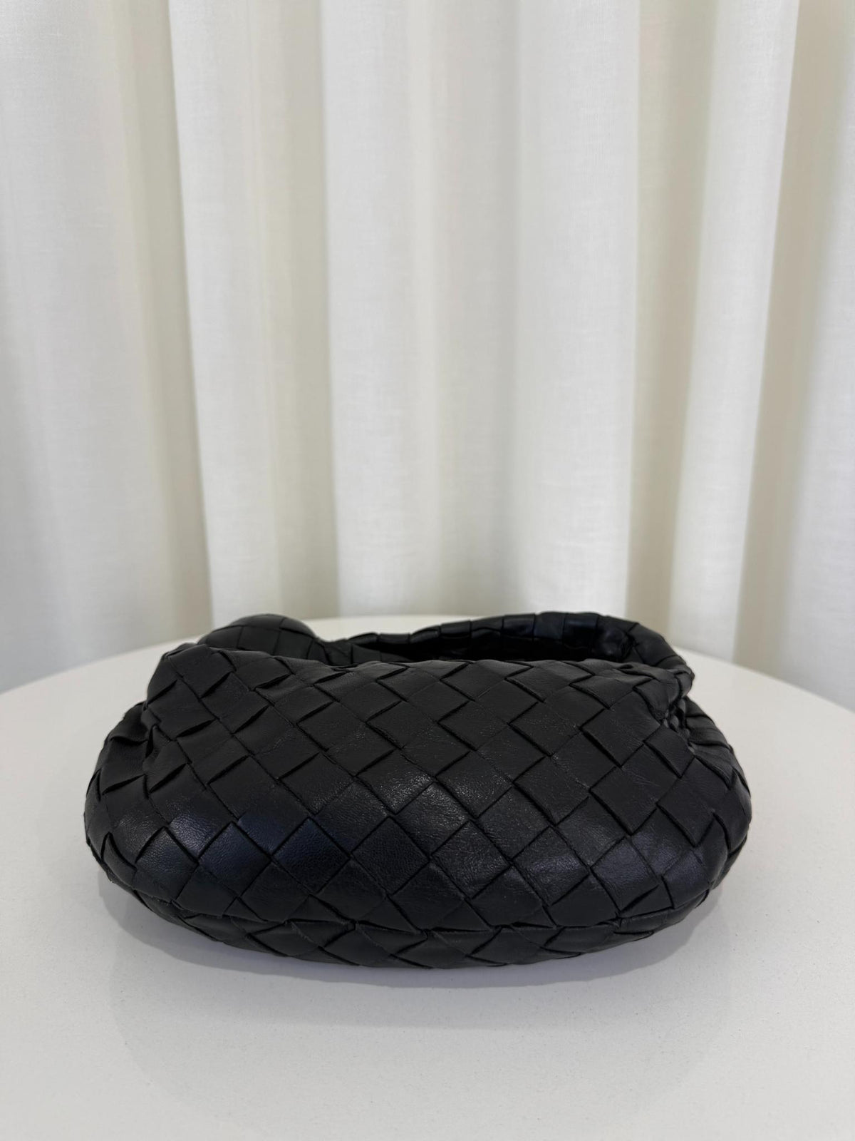Bottega Veneta Mini Jodie Black Intrecciato Nappa
