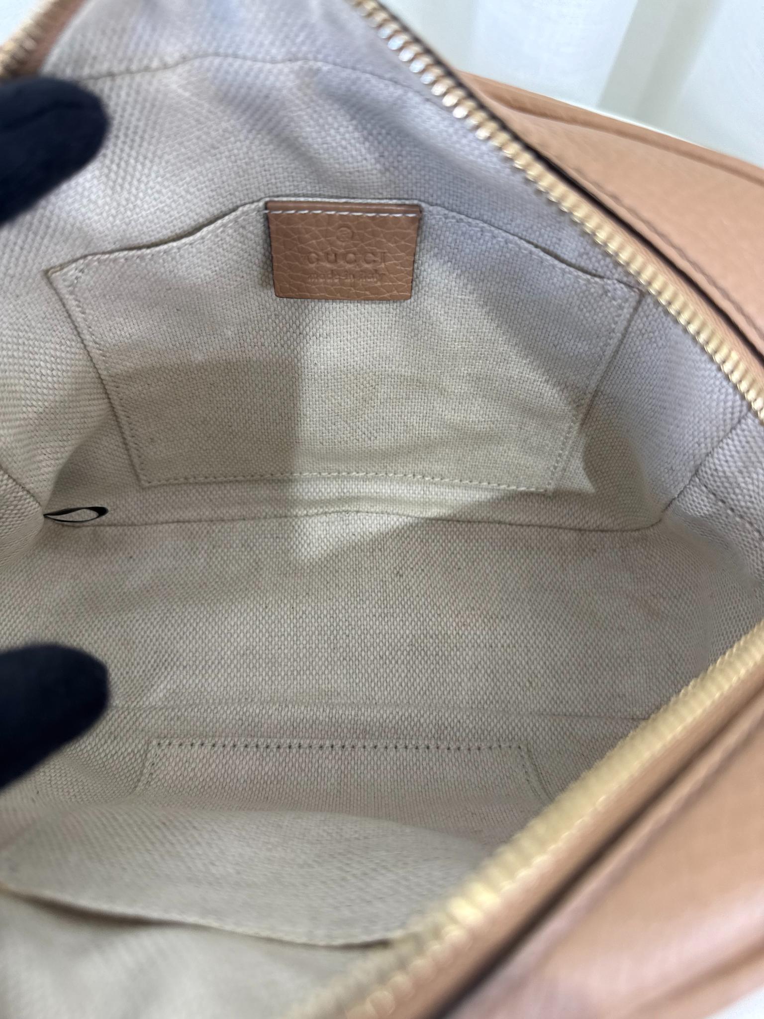 Gucci Soho Disco Light Brown Small Camera Bag