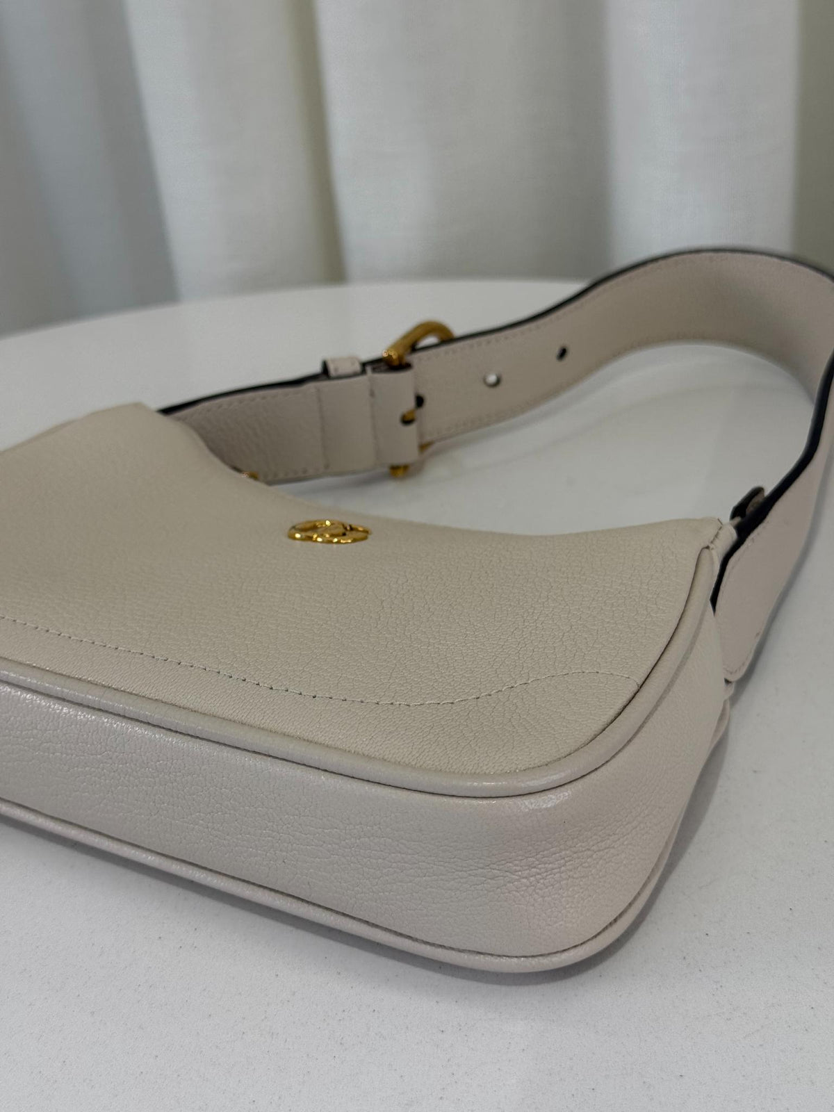 Gucci Aphrodite Mini Shoulder Bag White Soft Leather