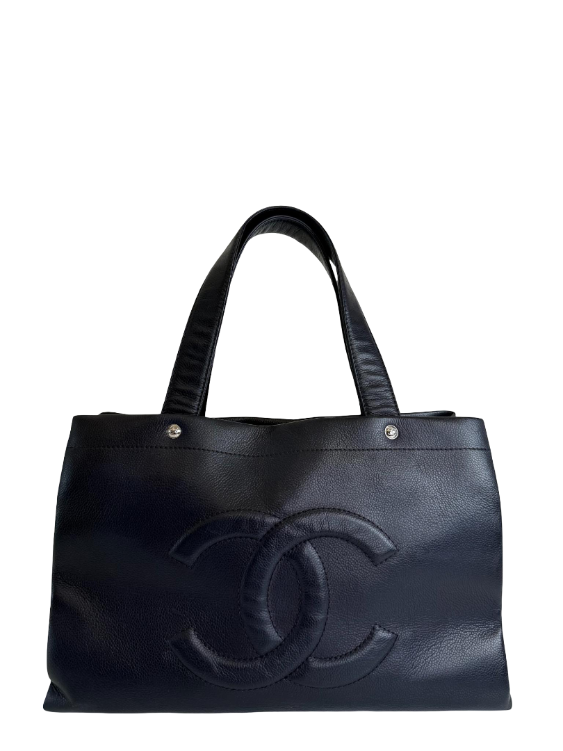 Chanel Ultimate Executive Tote Caviar Large Navy