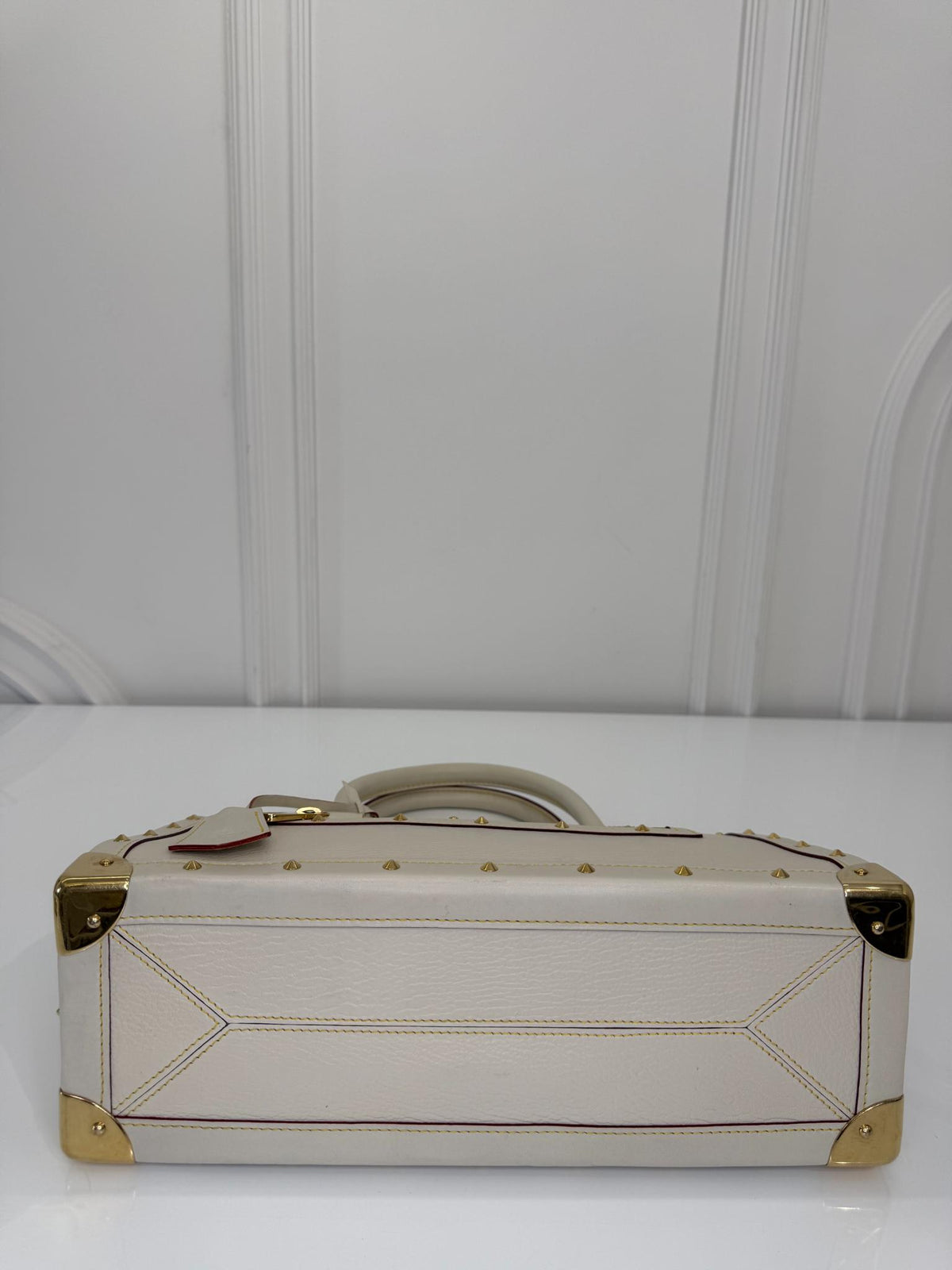 Louis Vuitton White Suhali Leather Le Fabuleux Shoulder Bag