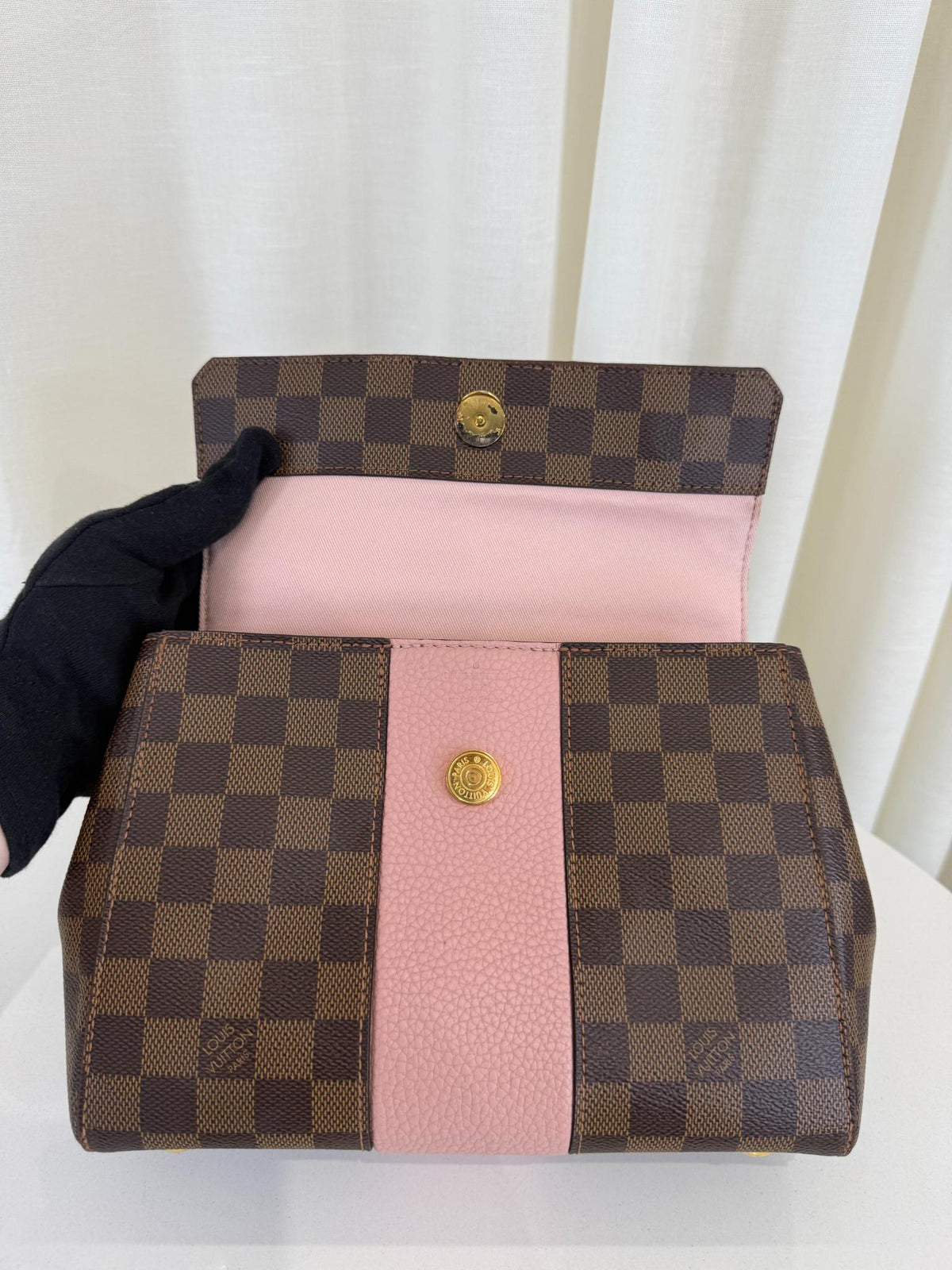 Louis Vuitton Bond Street BB Magnolia Damier Ebene Canvas