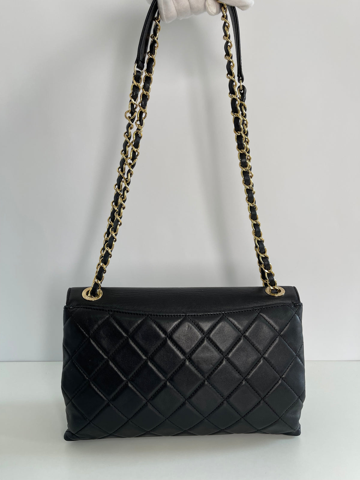 Chanel Retro Label Quilted Shoulder Bag