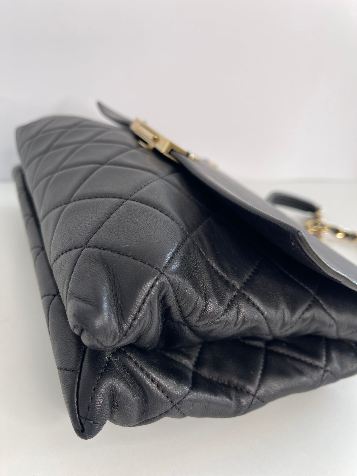 Chanel Retro Label Quilted Shoulder Bag
