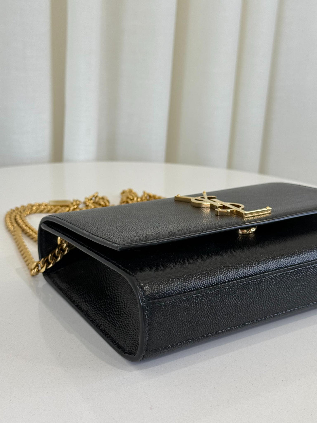 Saint Laurent Kate Small Grain de Poudre Shoulder Bag