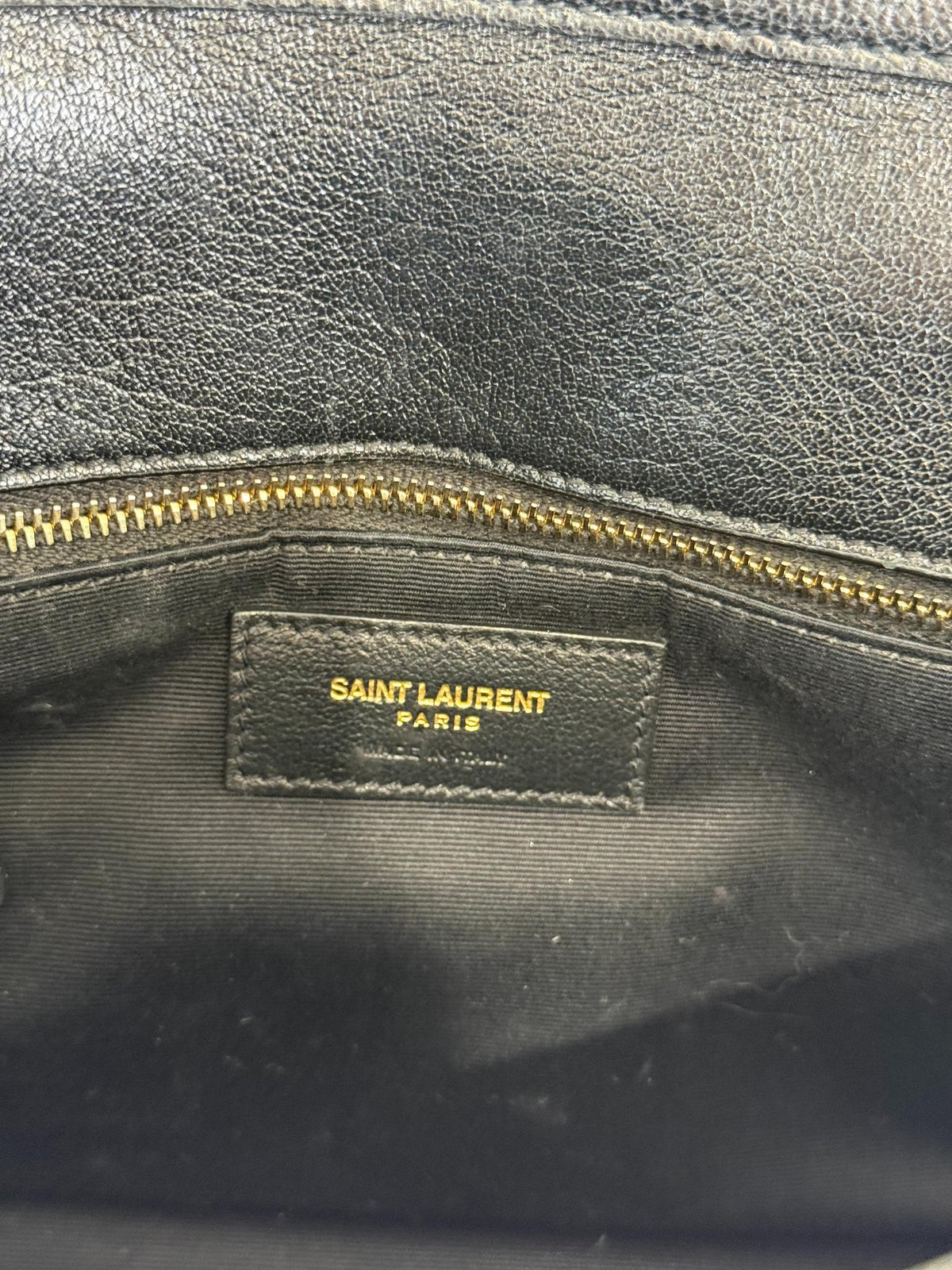 Saint Laurent Becky Black Quilted Lambskin Shoulder Bag