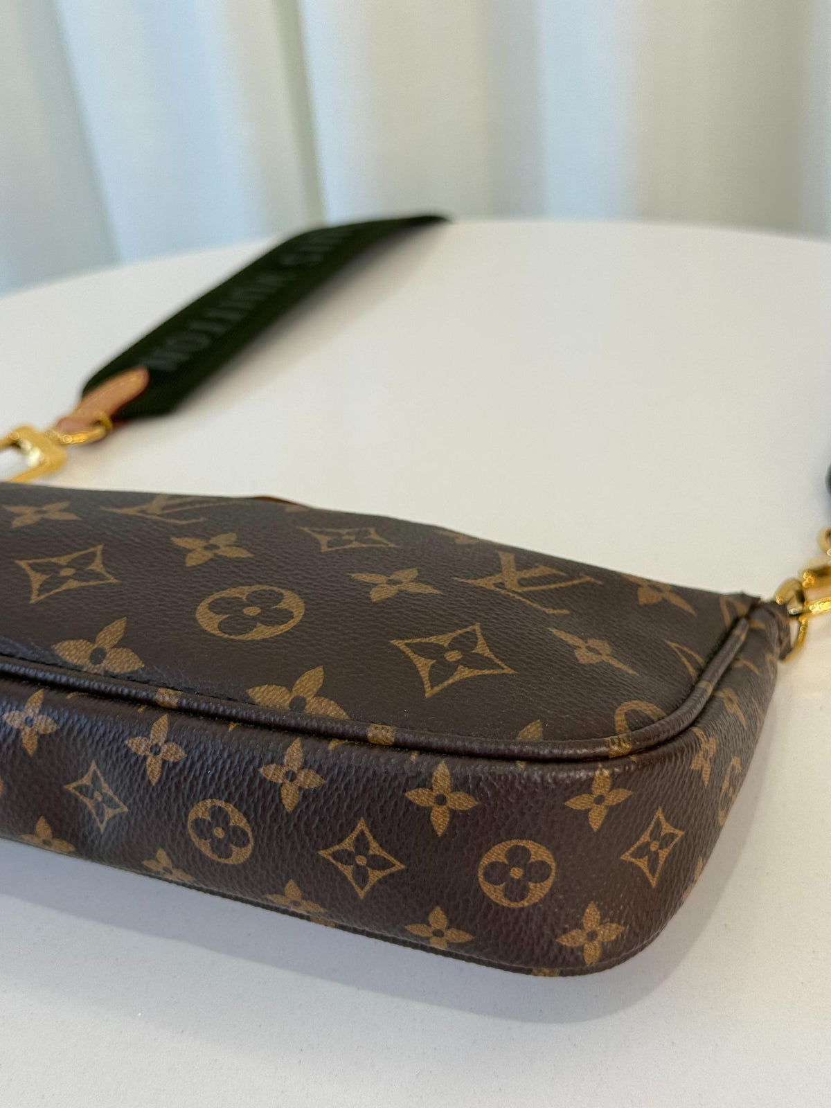 Louis Vuitton Multi Pochette Accessoires Khaki Strap Monogram Canvas