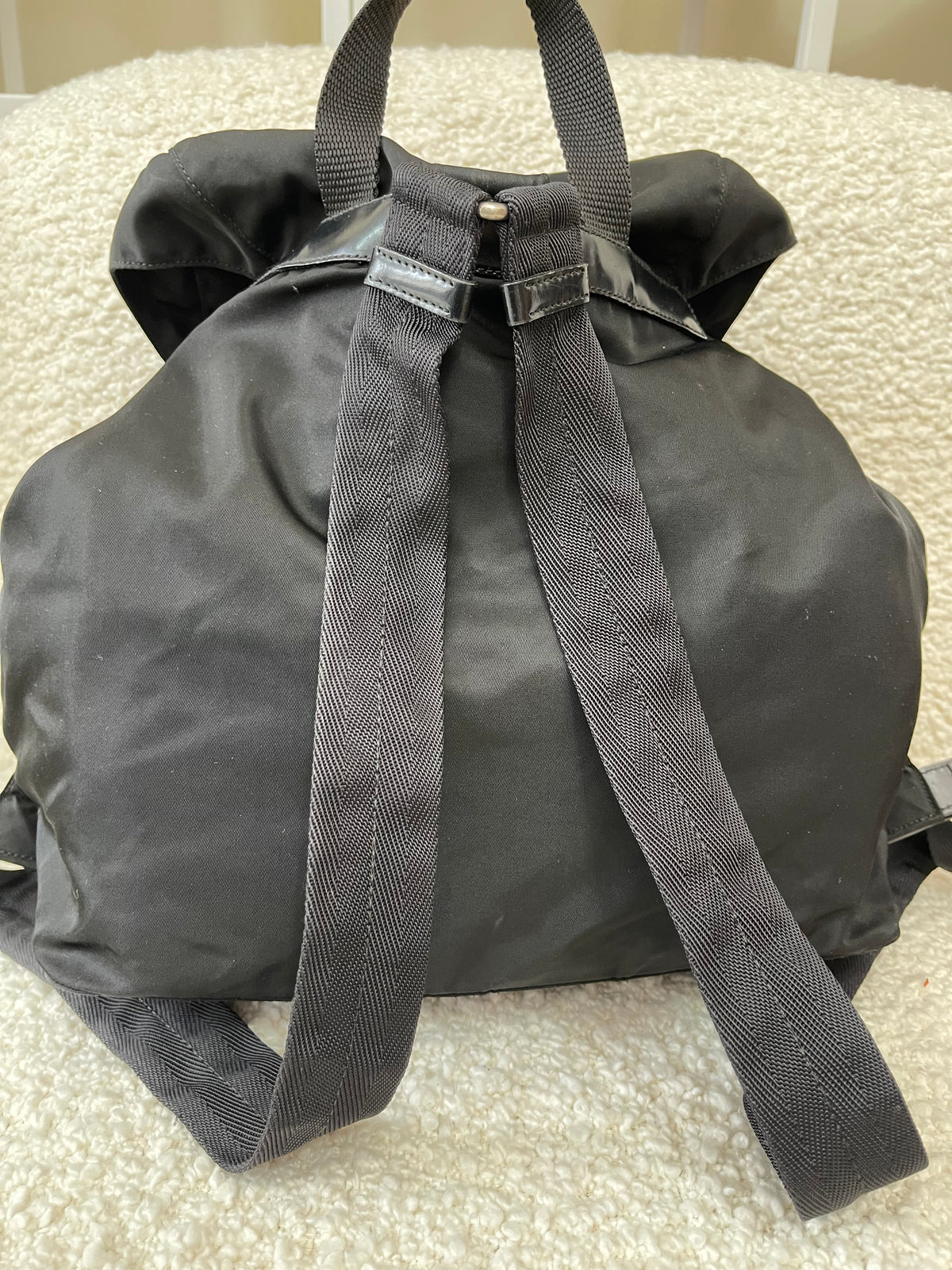 Prada Vintage Nylon Black Backpack