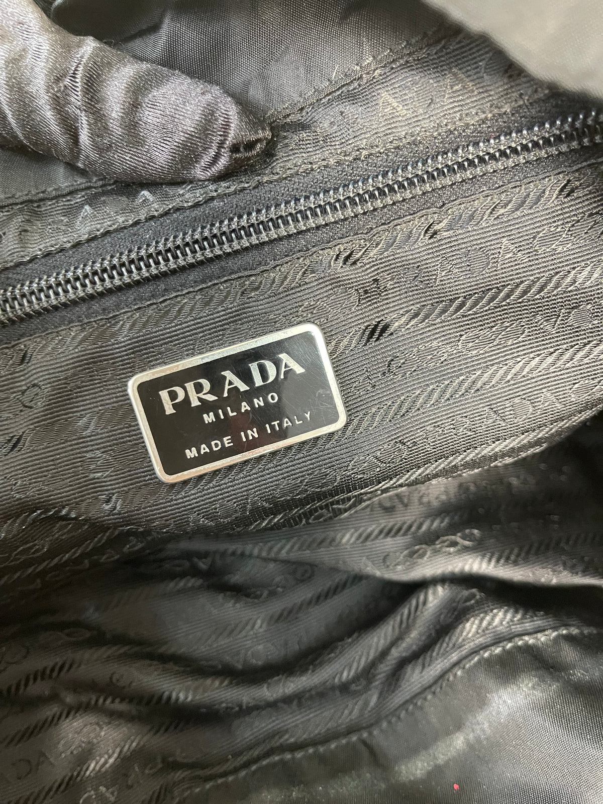 Prada Vintage Nylon Black Backpack