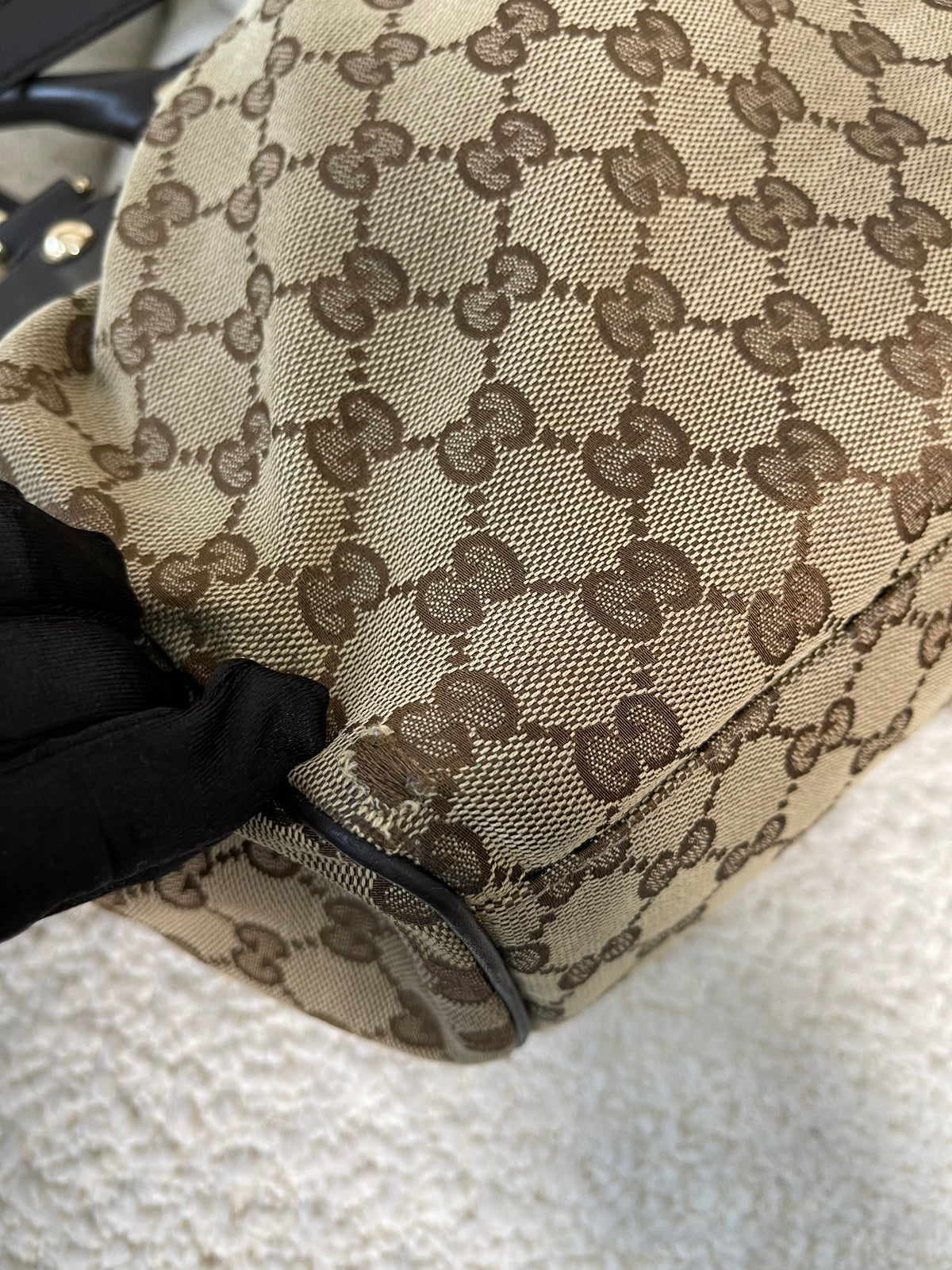 Gucci GG Canvas Sukey Boston Bag