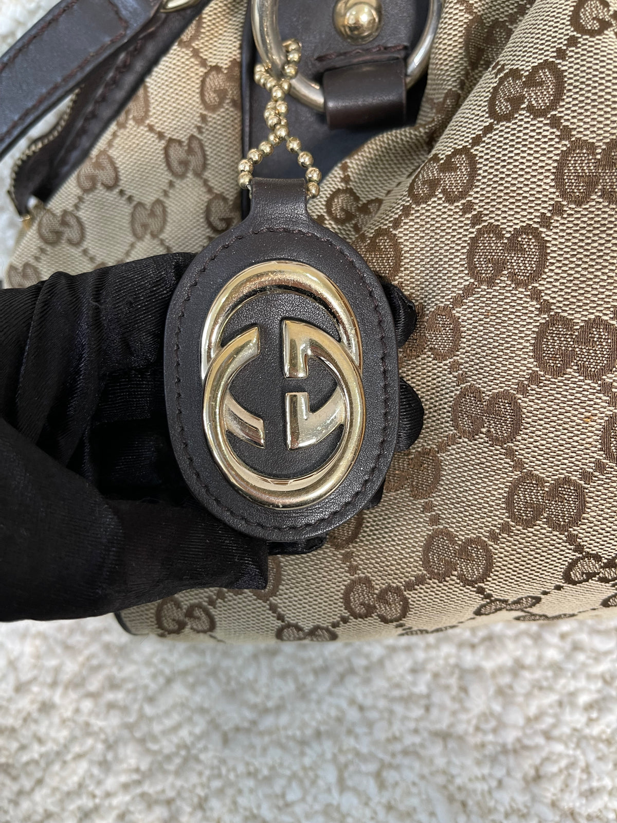 Gucci GG Canvas Sukey Boston Bag