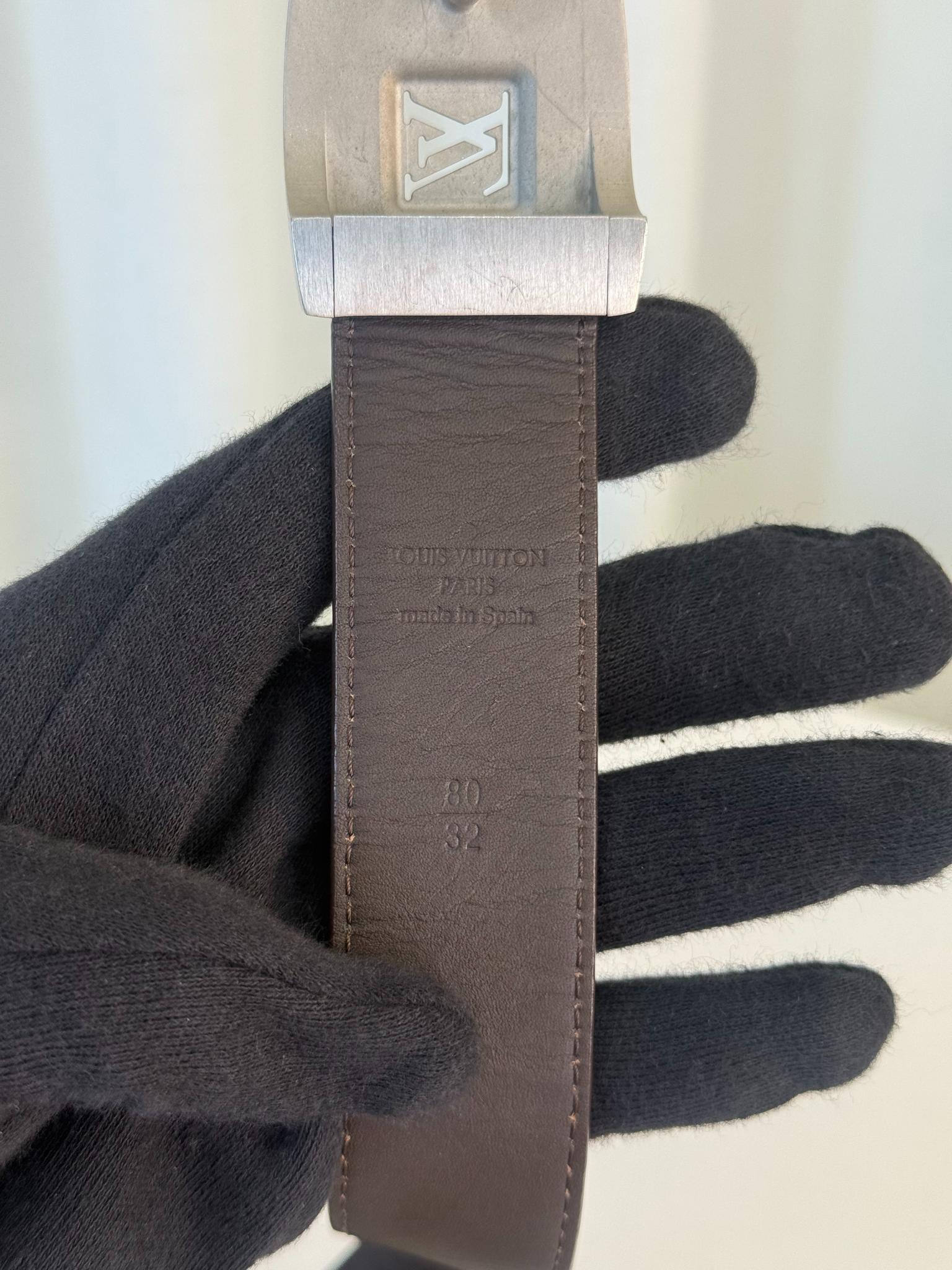 Louis Vuitton Monogram Canvas LV Cut Belt